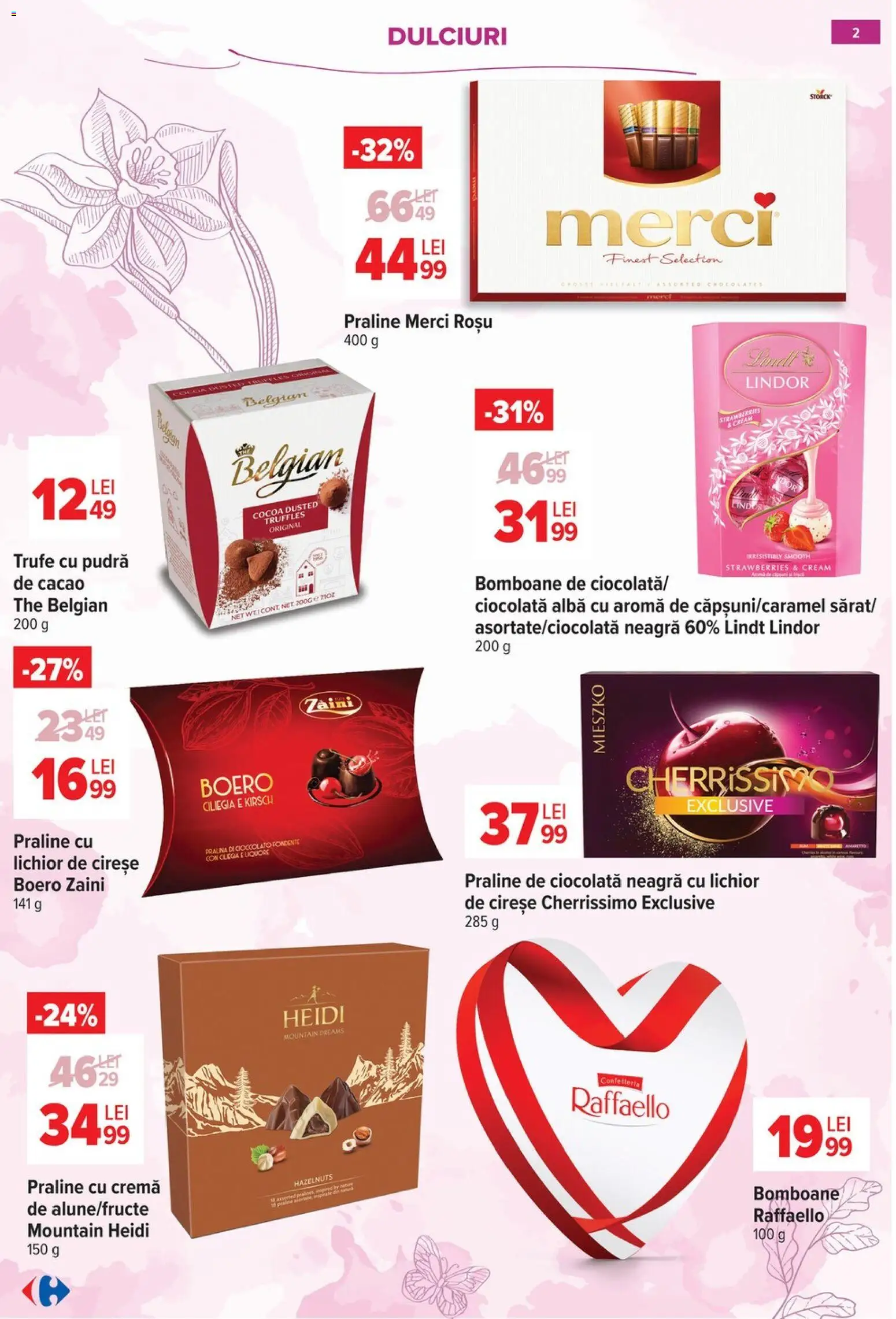 Catalog Carrefour 18 Februarie - 7 Martie 2026 | Pagina 2 | Produse: Pudră, Lichior, Cremă, Cacao