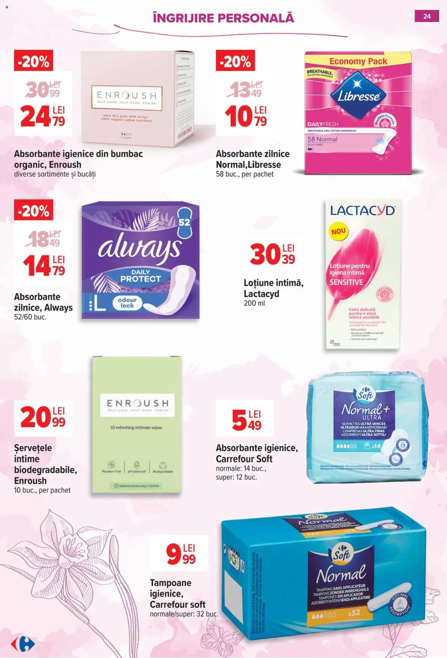 Catalog Carrefour 18 Februarie - 7 Martie 2026 | Pagina 24 | Produse: Parfum, Semințe, Absorbante, Tampoane