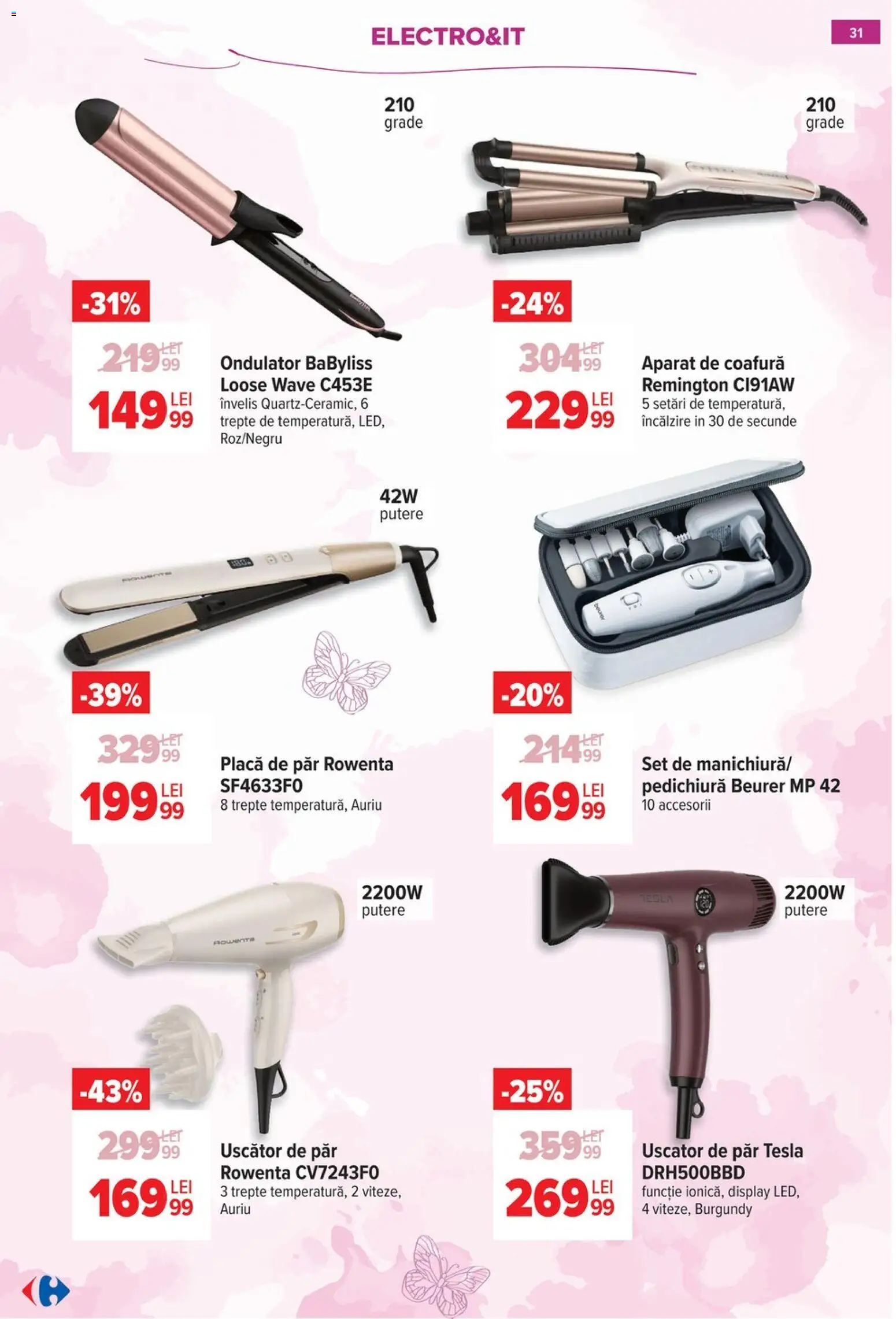 Catalog Carrefour 18 Februarie - 7 Martie 2026 | Pagina 32 | Produse: Uscător, Ondulator, Uscător De Păr