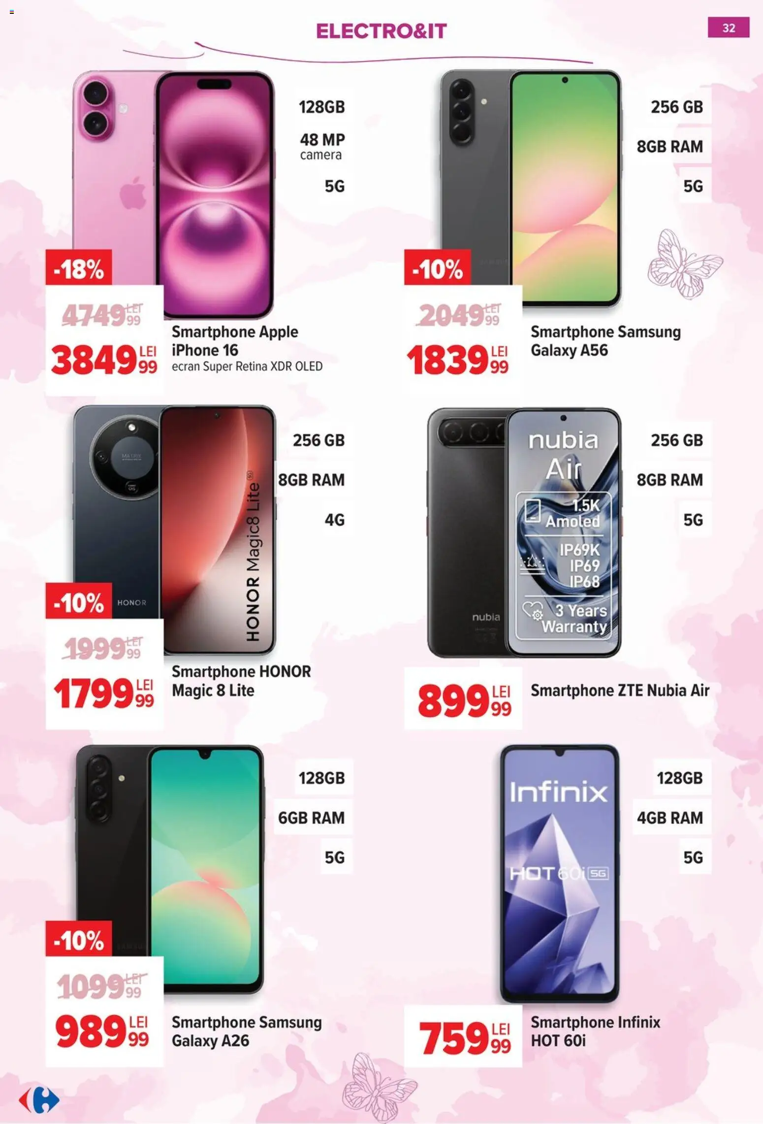 Catalog Carrefour 18 Februarie - 7 Martie 2026 | Pagina 33 | Produse: Smartphone, Cameră, Apple