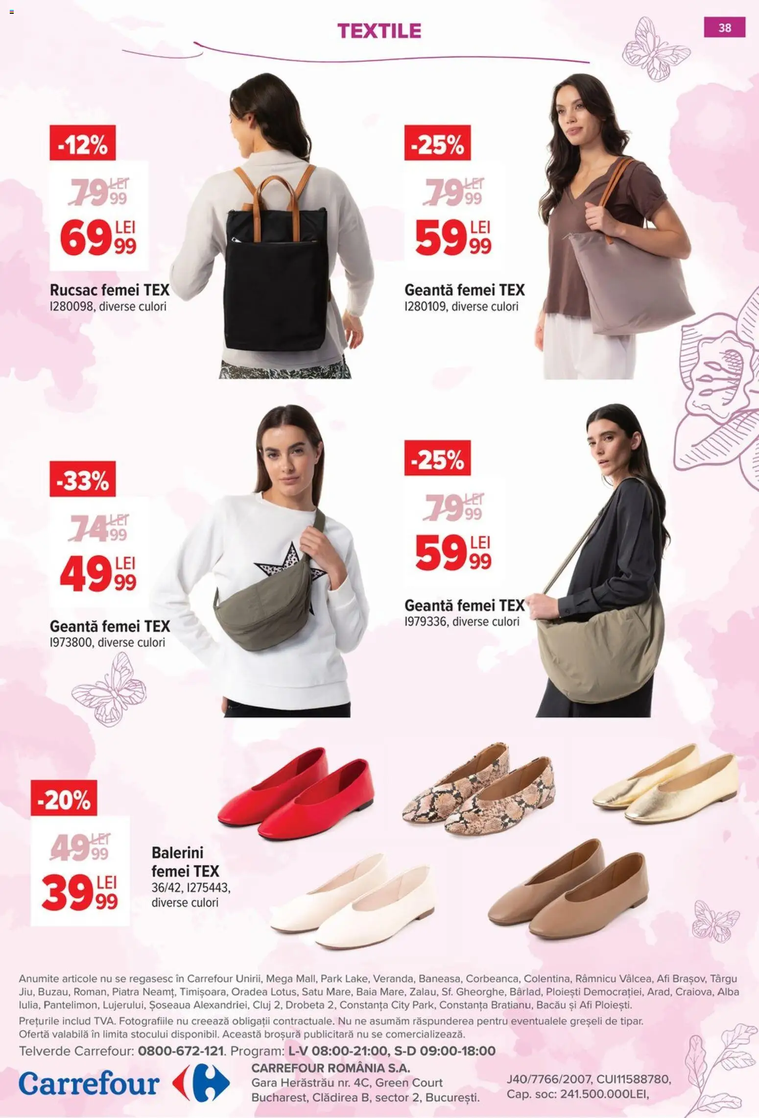 Catalog Carrefour 18 Februarie - 7 Martie 2026 | Pagina 39 | Produse: Geantă, Balerini, Rucsac