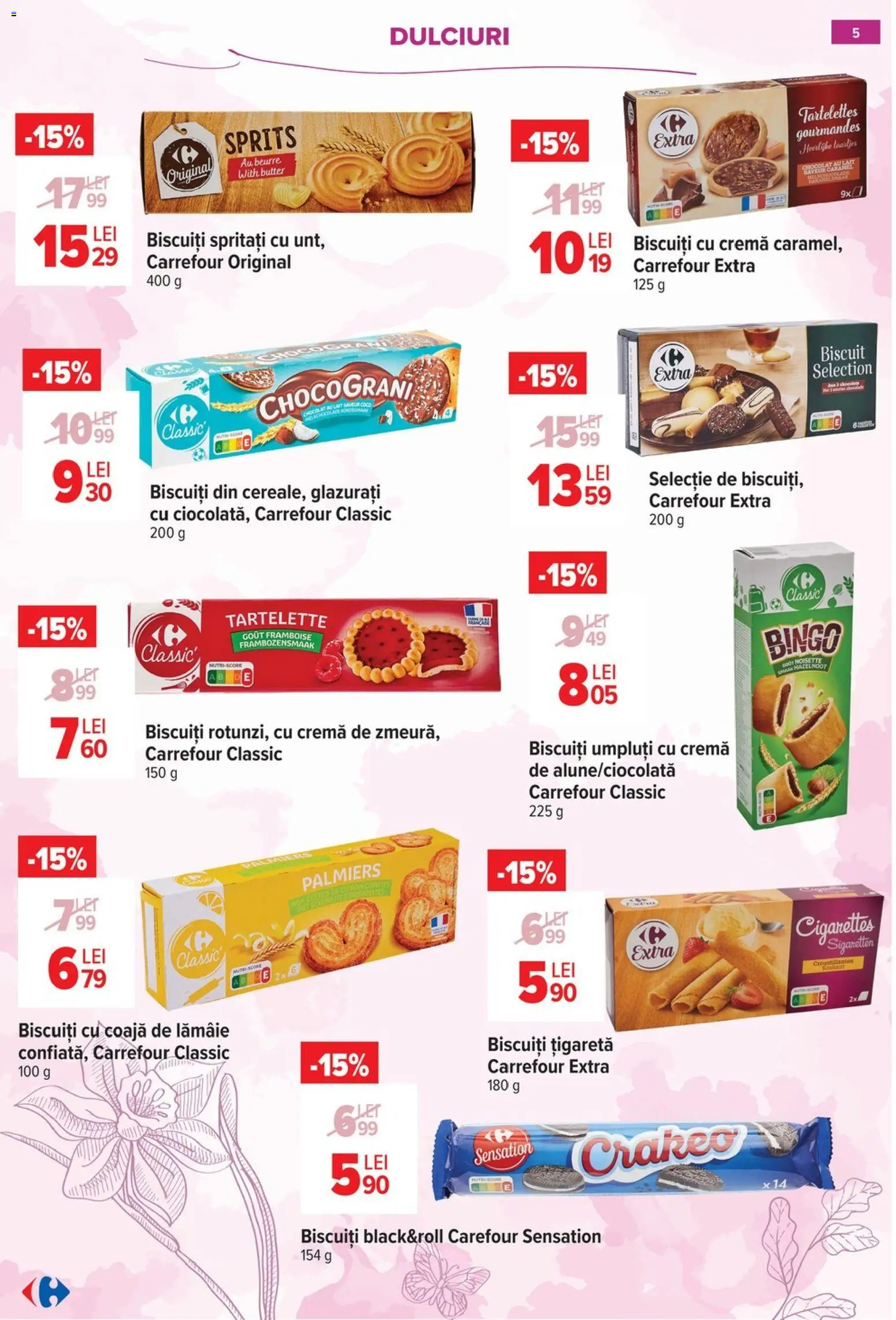 Catalog Carrefour 18 Februarie - 7 Martie 2026 | Pagina 5 | Produse: Cremă, Biscuiți, Lămâie