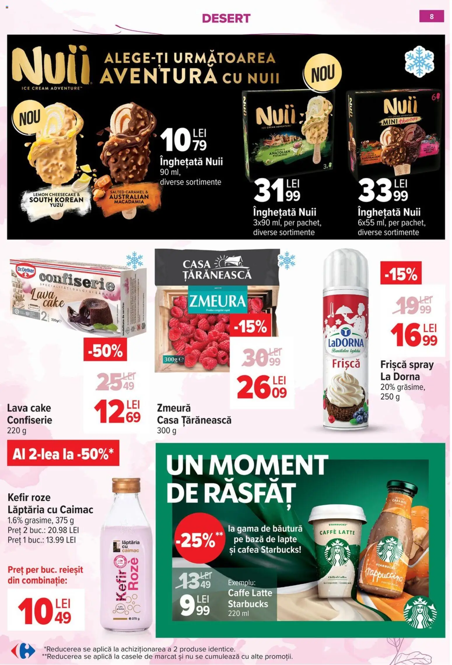 Catalog Carrefour 18 Februarie - 7 Martie 2026 | Pagina 8 | Produse: Zmeură, Lapte, Cafea, Înghețată