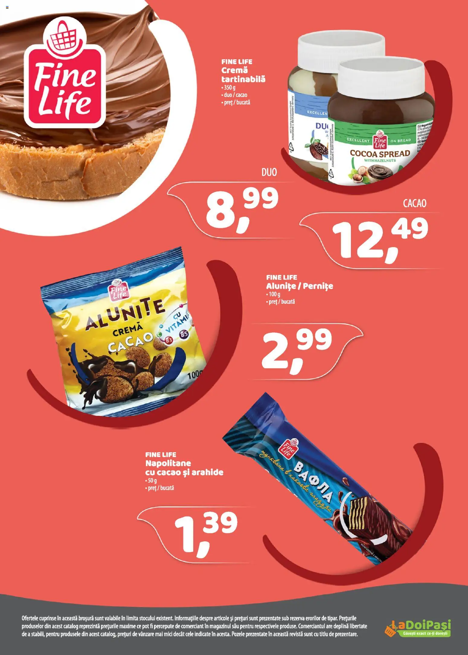 Catalog La Doi Pași 16 - 27 Februarie 2026 | Pagina 14 | Produse: Arahide, Napolitane, Cremă, Cremă tartinabilă