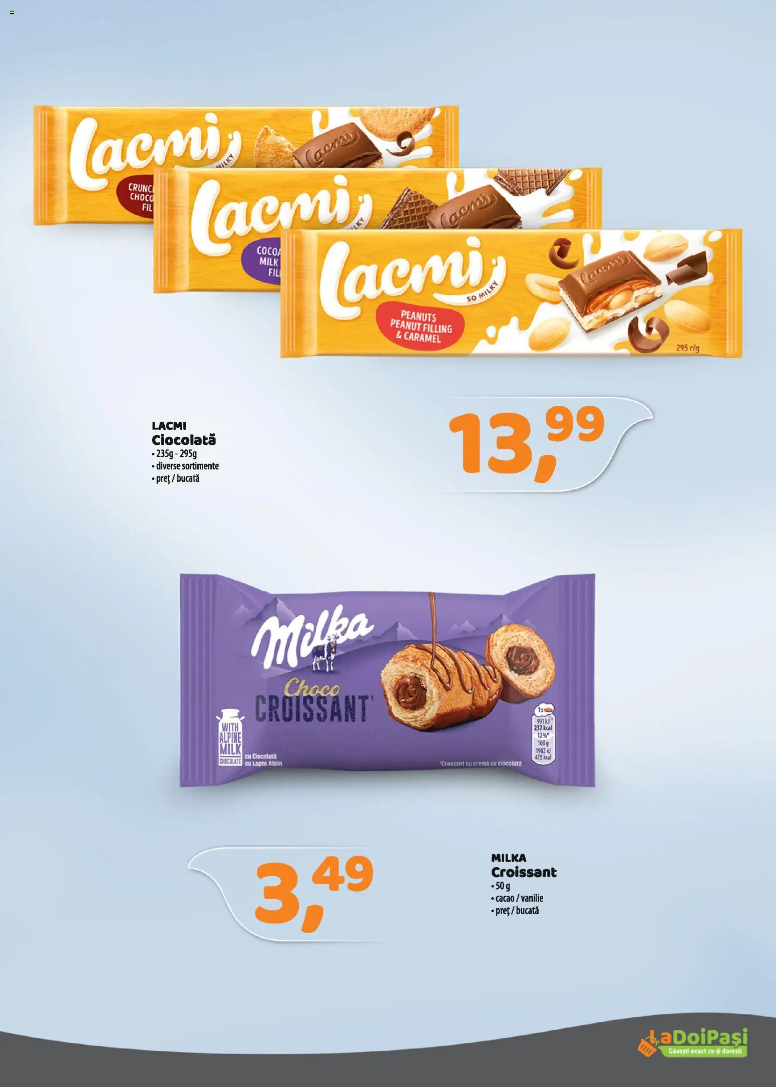 Catalog La Doi Pași 16 - 27 Februarie 2026 | Pagina 4 | Produse: Lapte, Cremă, Ciocolată, Cacao