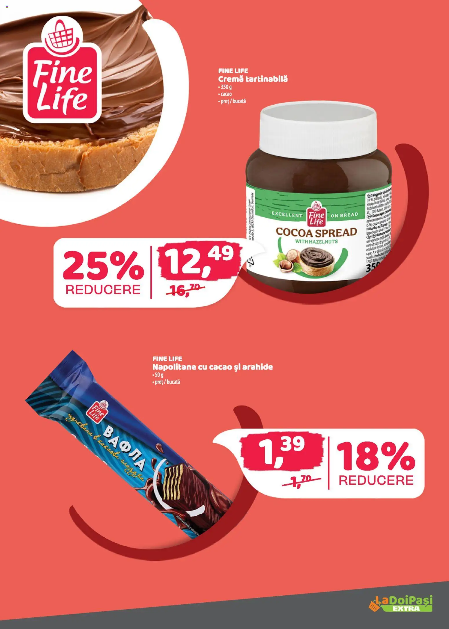 Catalog La Doi Pași 16 - 27 Februarie 2026 | Pagina 10 | Produse: Arahide, Napolitane, Cremă, Cremă tartinabilă