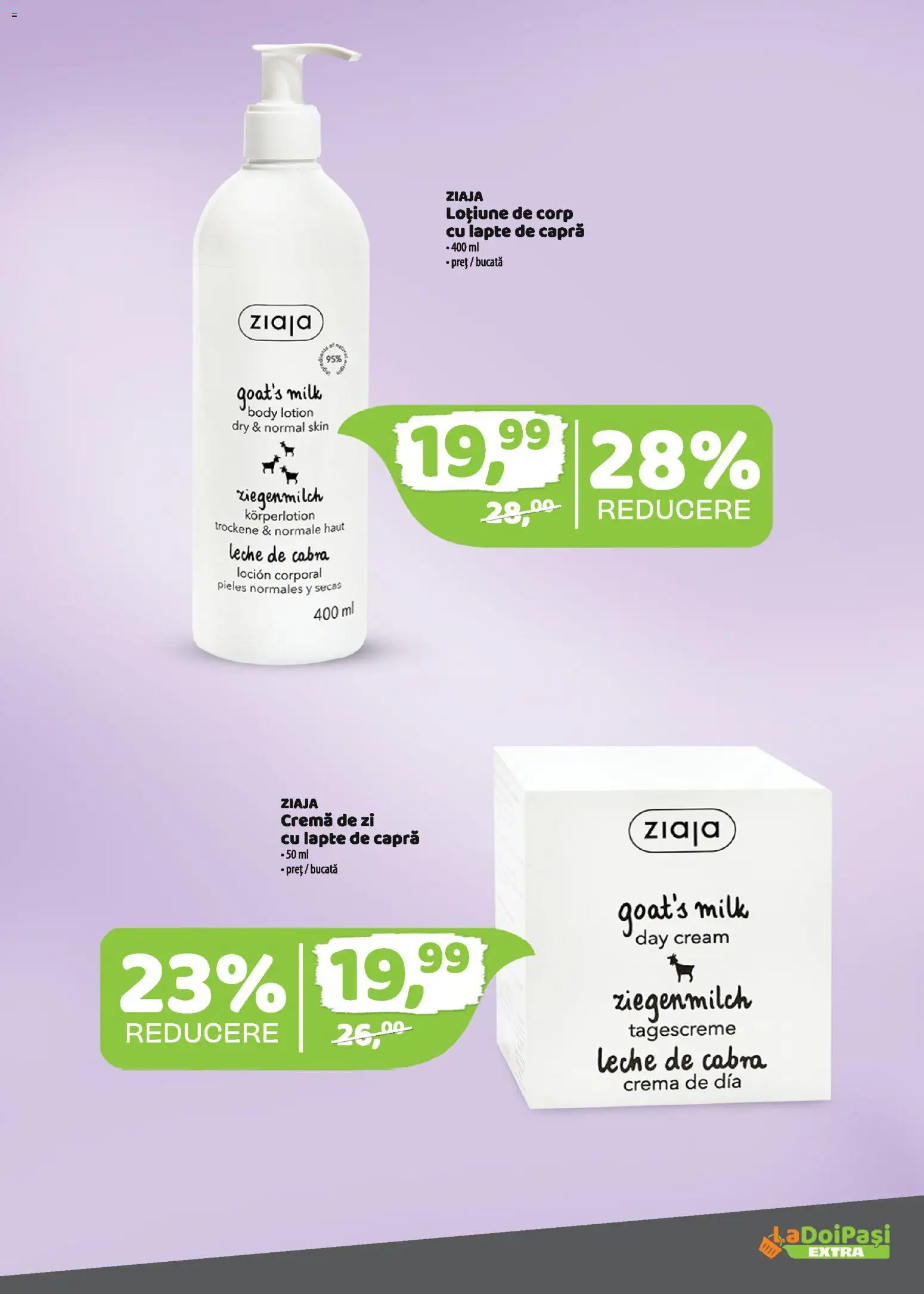 Catalog La Doi Pași 16 - 27 Februarie 2026 | Pagina 8 | Produse: Cremă de zi, Body, Lapte, Cremă