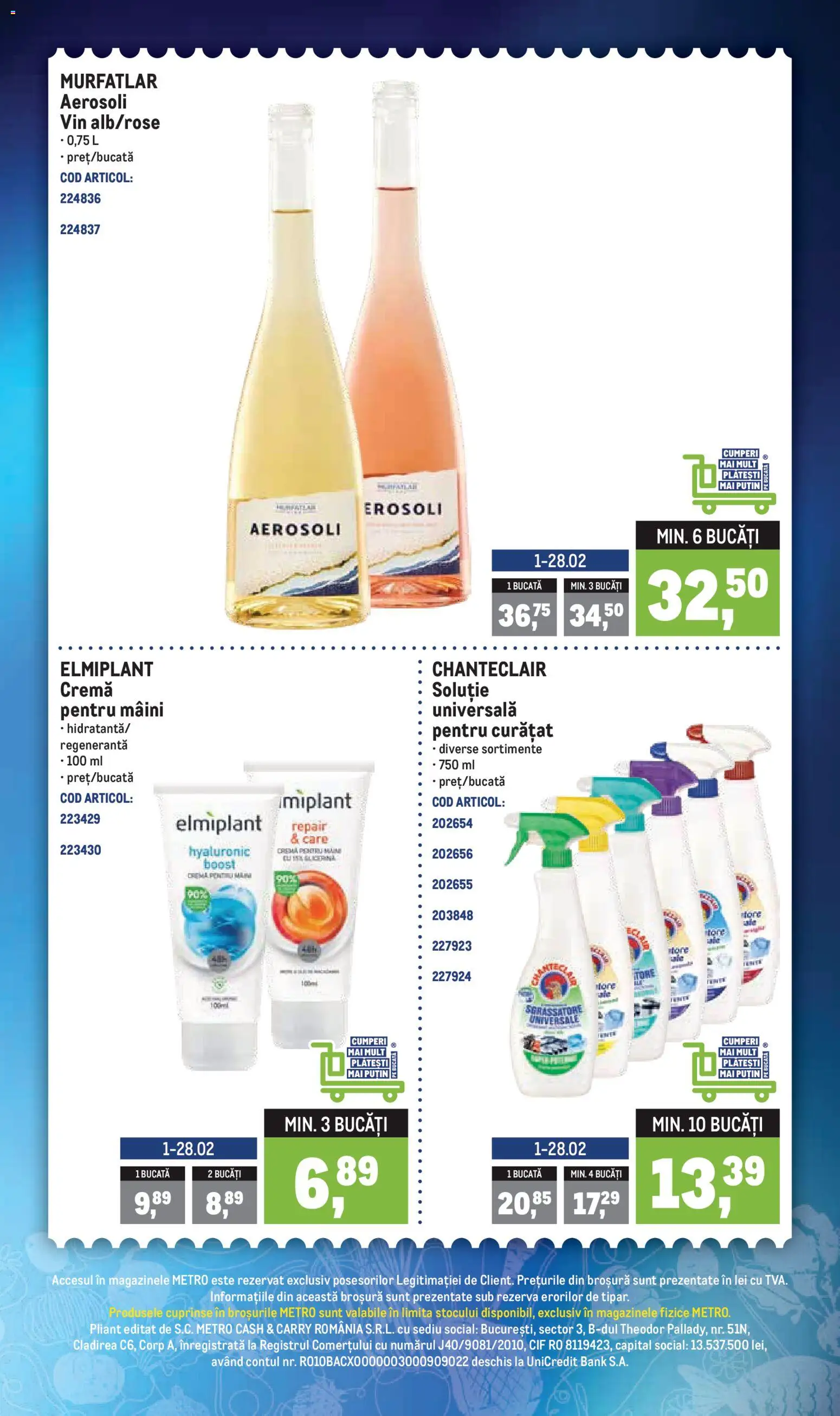 Catalog METRO 16 - 21 Februarie 2026 | Pagina 3 | Produse: Cremă, Vin