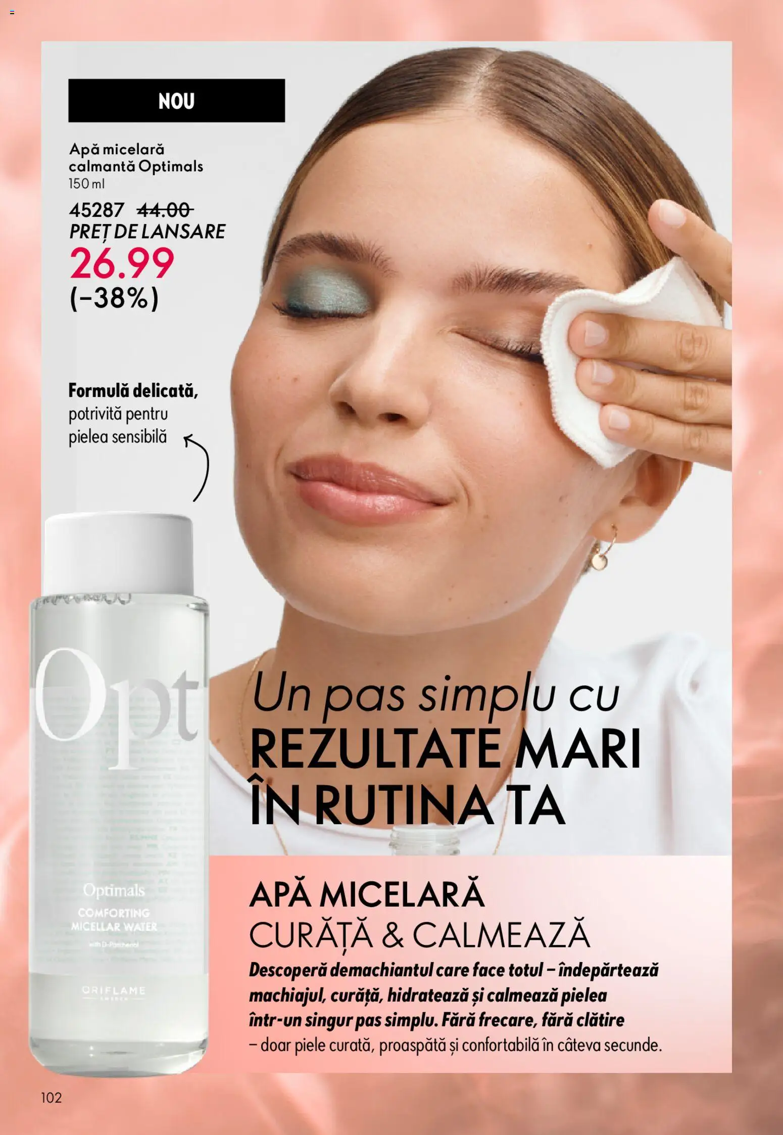 Catalog Oriflame 11 Februarie - 2 Martie 2026 | Pagina 102 | Produse: Apă micelară, Apă