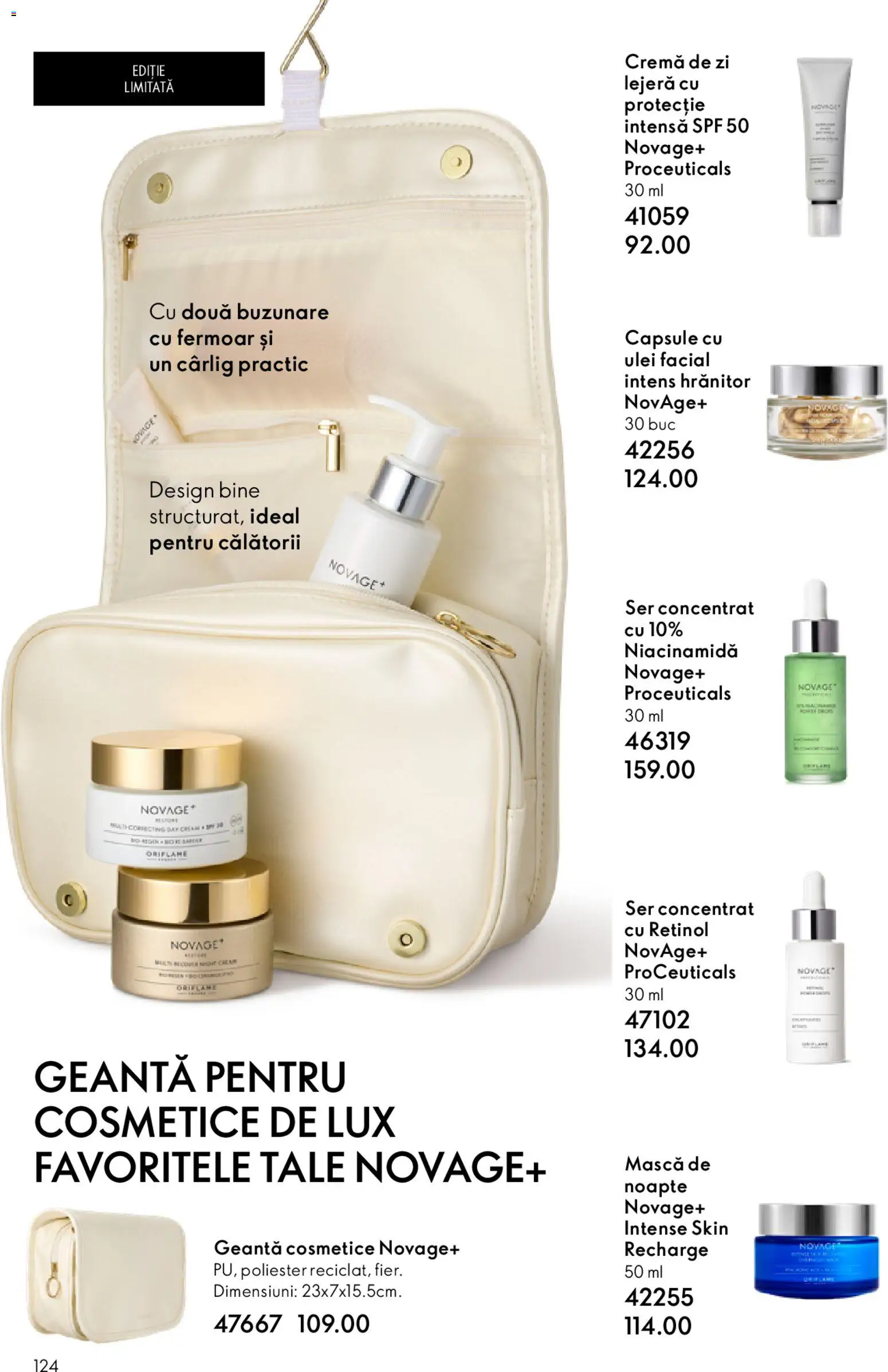 Catalog Oriflame 11 Februarie - 2 Martie 2026 | Pagina 124 | Produse: Cremă de zi, Geantă, Cremă, Ulei