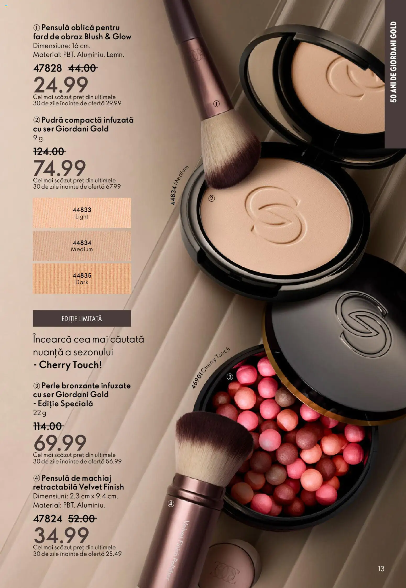 Catalog Oriflame 11 Februarie - 2 Martie 2026 | Pagina 13 | Produse: Perle bronzante, Machiaj, Pudră, Blush