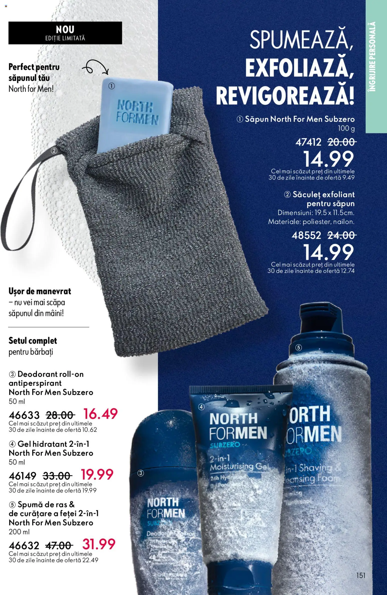 Catalog Oriflame 11 Februarie - 2 Martie 2026 | Pagina 151 | Produse: Spumă de ras, Săpun, Deodorant, Antiperspirant