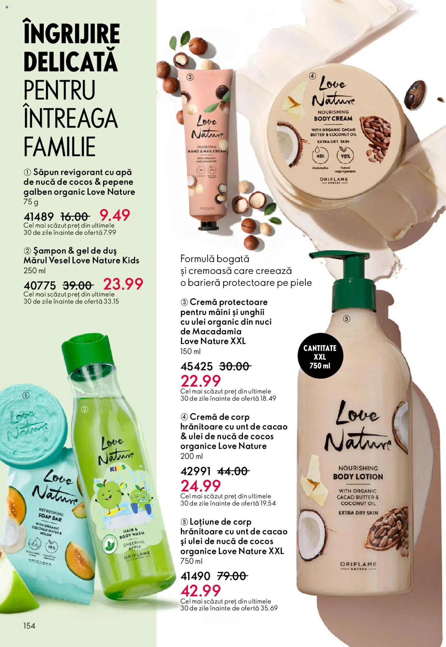 Catalog Oriflame 11 Februarie - 2 Martie 2026 | Pagina 154 | Produse: Body, Cremă, Cremă de corp, Apă