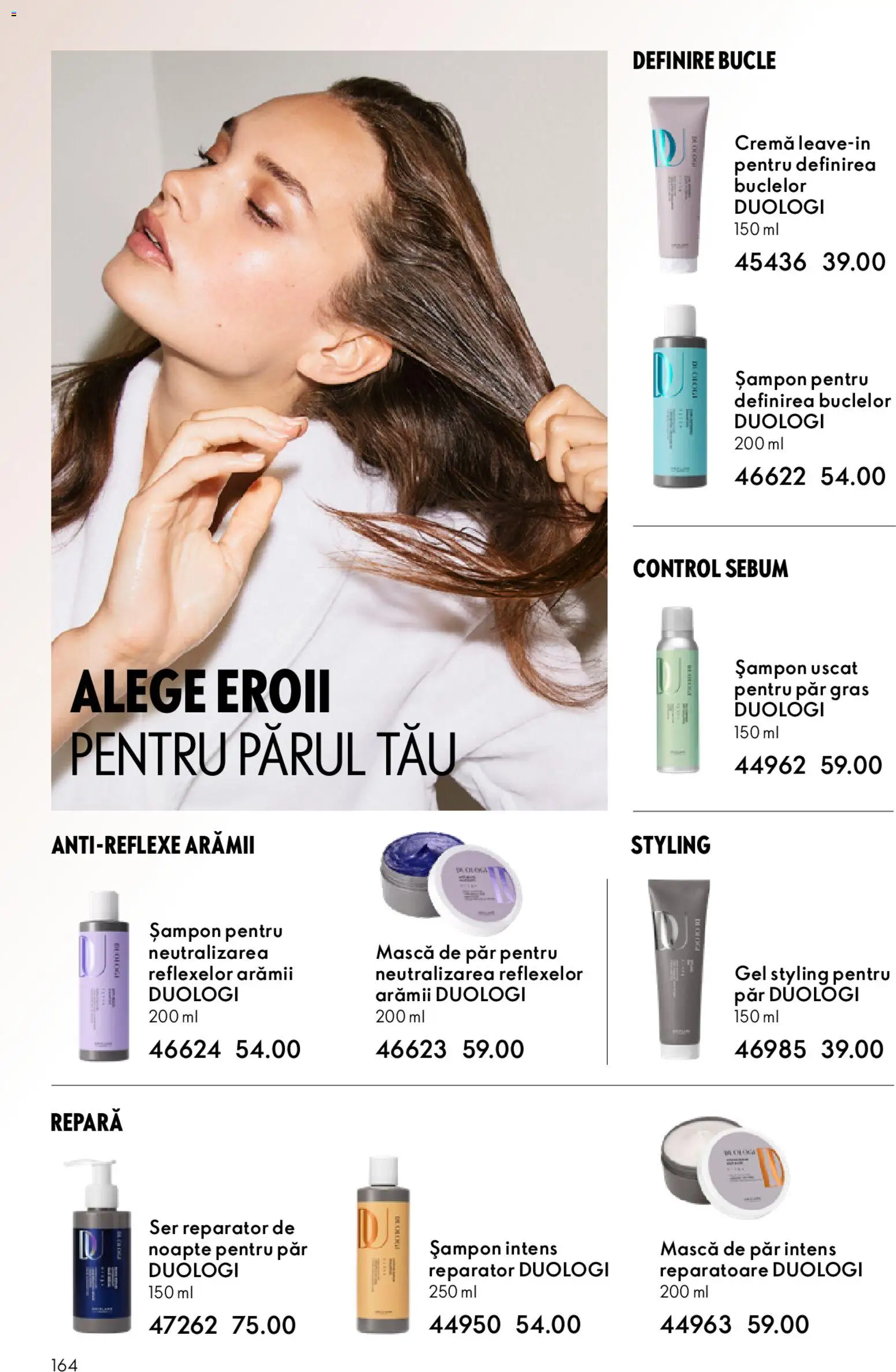 Catalog Oriflame 11 Februarie - 2 Martie 2026 | Pagina 164 | Produse: Șampon, Mască de păr, Cremă, Șampon uscat
