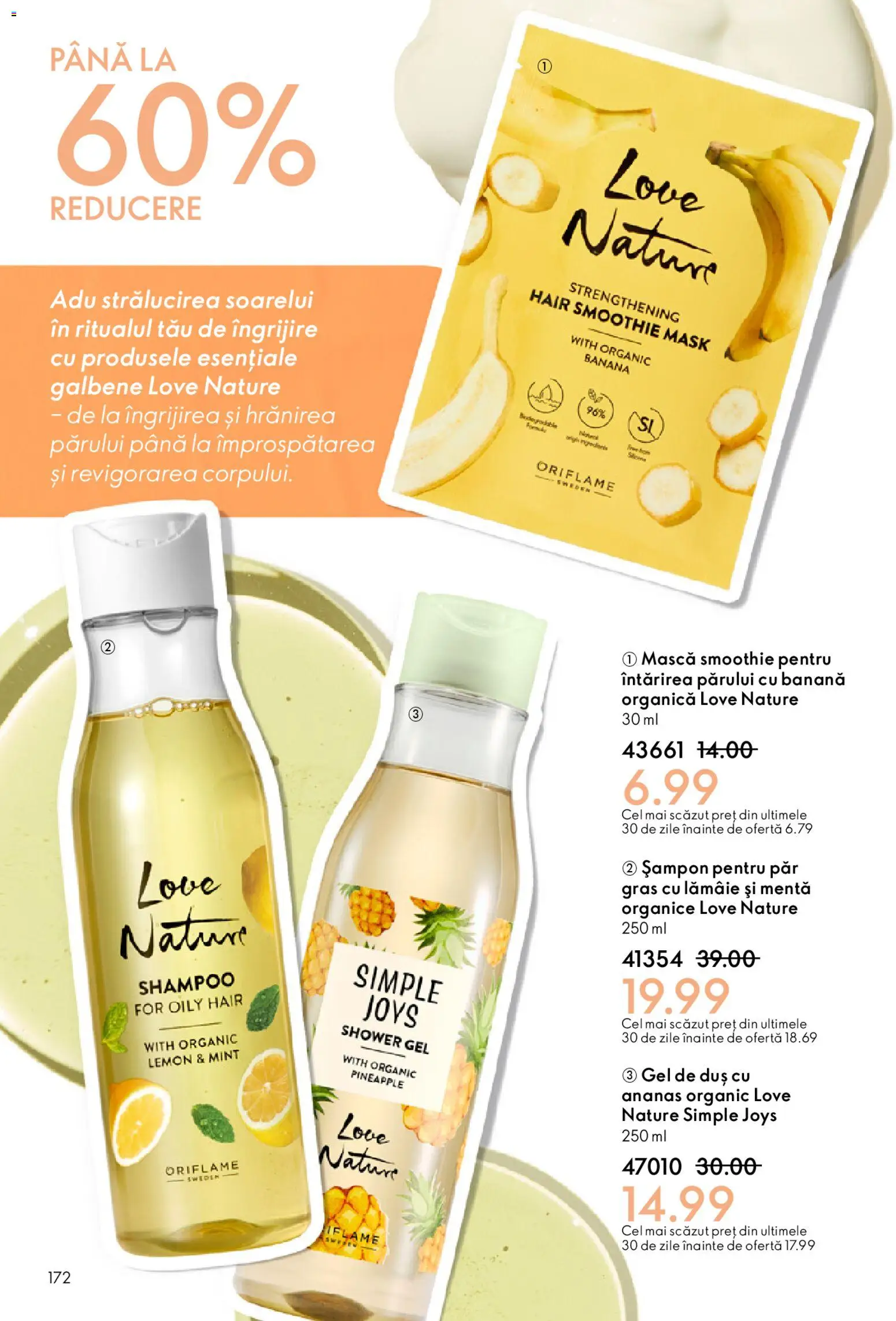 Catalog Oriflame 11 Februarie - 2 Martie 2026 | Pagina 172 | Produse: Duș, Ananas, Smoothie, Lămâie