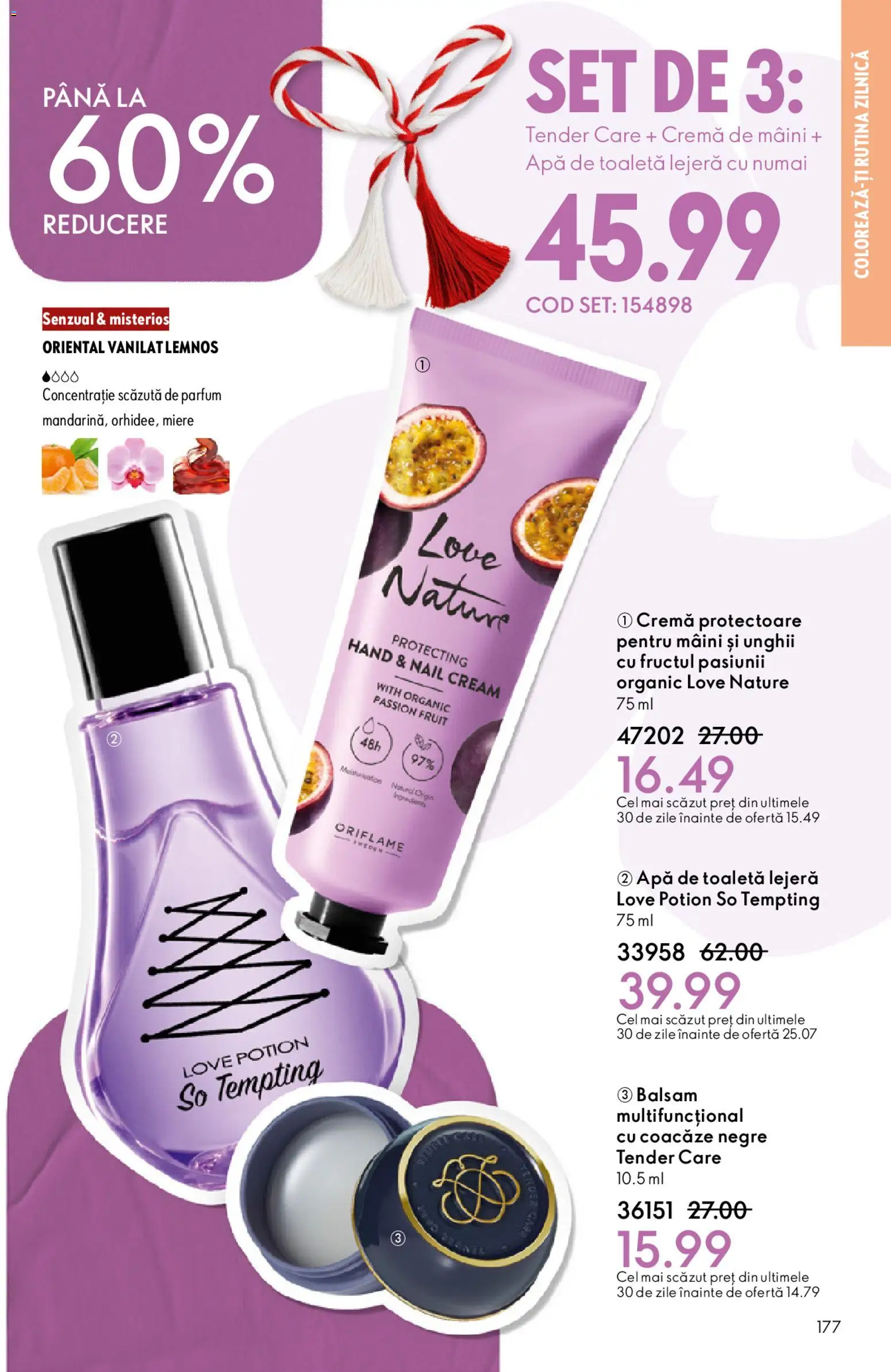 Catalog Oriflame 11 Februarie - 2 Martie 2026 | Pagina 177 | Produse: Parfum, Balsam, Cremă, Cremă de mâini