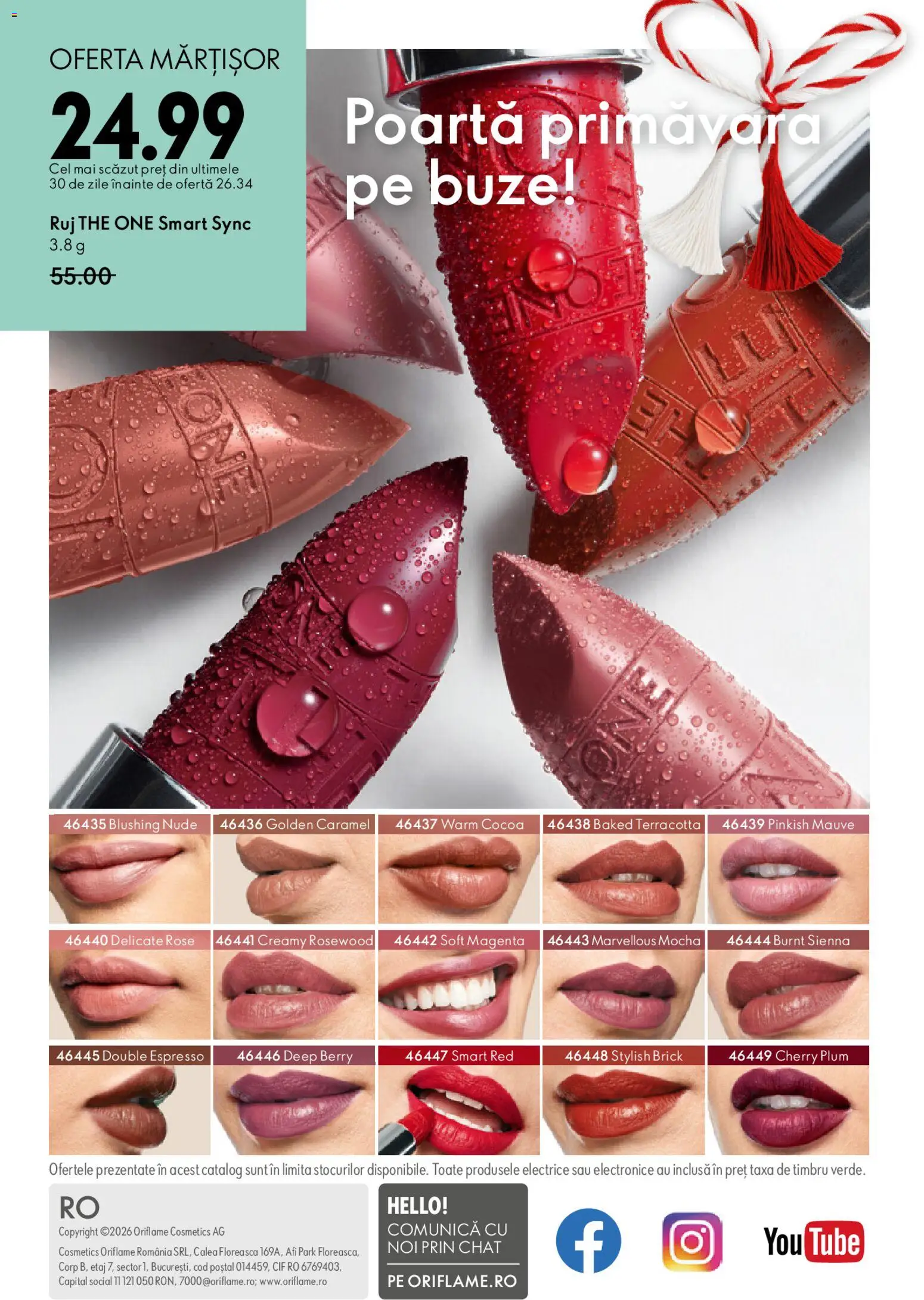 Catalog Oriflame 11 Februarie - 2 Martie 2026 | Pagina 180 | Produse: Ruj