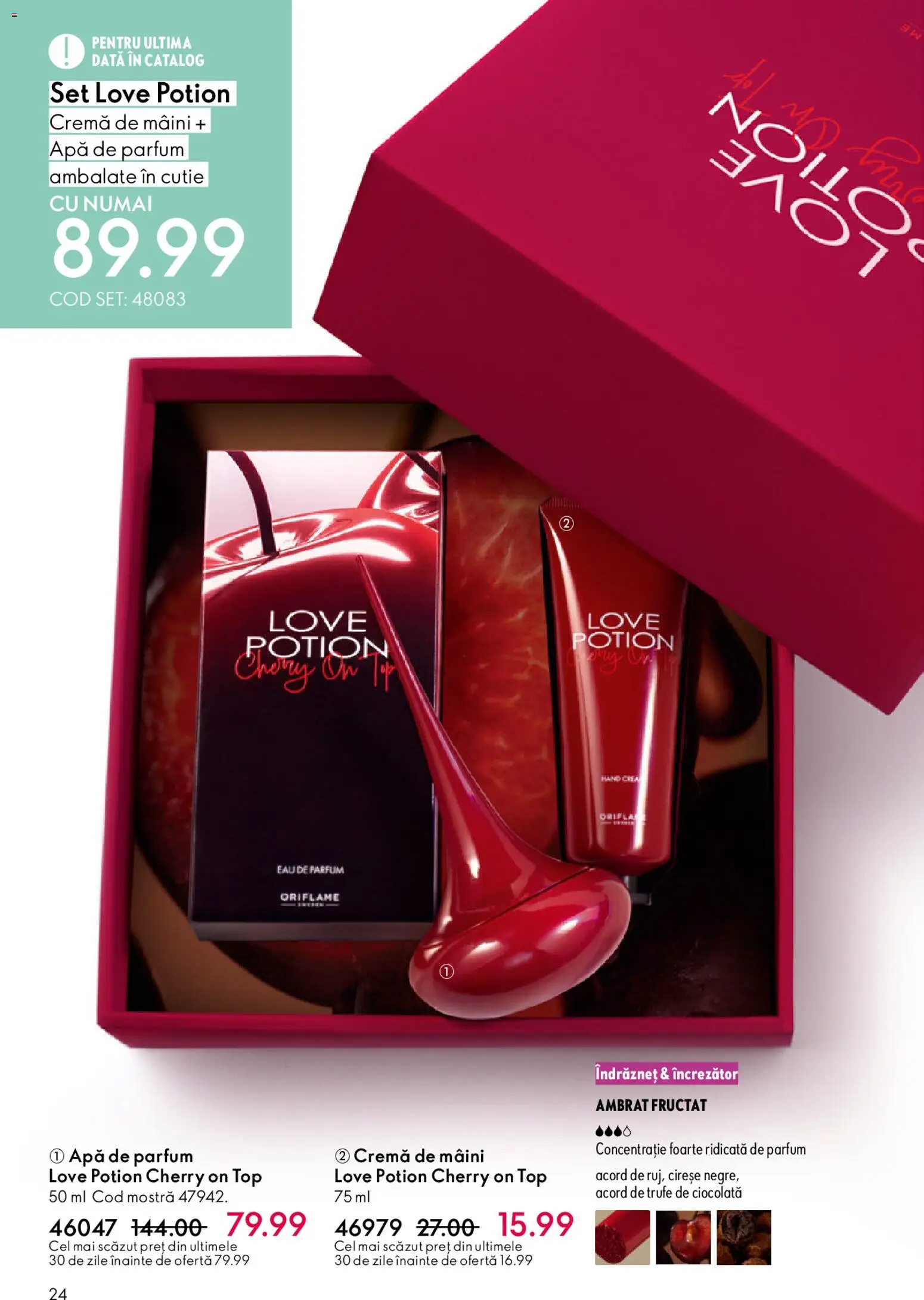 Catalog Oriflame 11 Februarie - 2 Martie 2026 | Pagina 24 | Produse: Ciocolată, Cremă de mâini, Cireșe, Apă