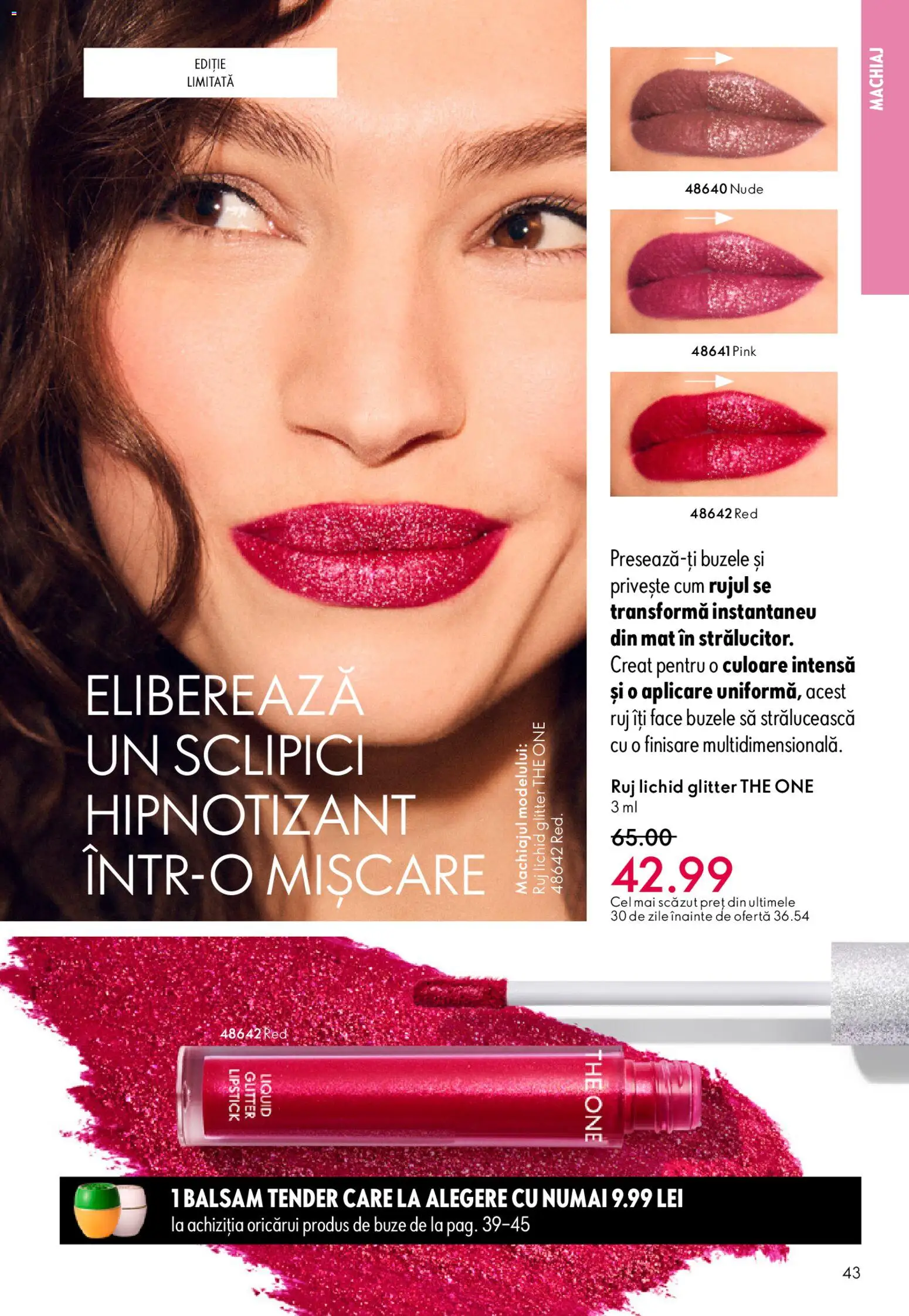 Catalog Oriflame 11 Februarie - 2 Martie 2026 | Pagina 43 | Produse: Machiaj, Ruj, Balsam