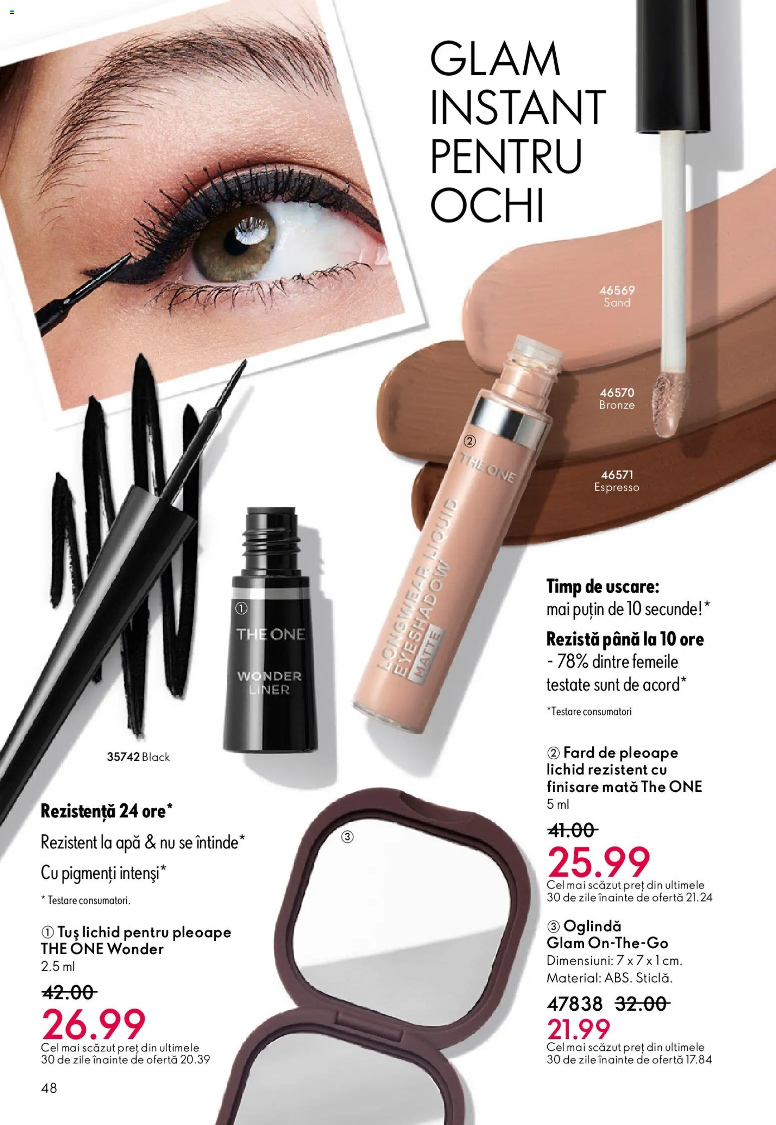 Catalog Oriflame 11 Februarie - 2 Martie 2026 | Pagina 48 | Produse: Oglindă, Fard de pleoape, Apă