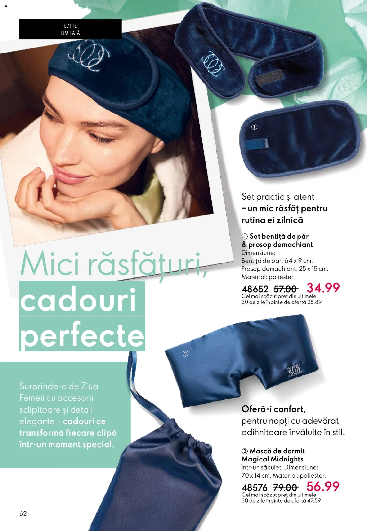 Catalog Oriflame 11 Februarie - 2 Martie 2026 | Pagina 62 | Produse: Bentiță de păr, Demachiant, Mici