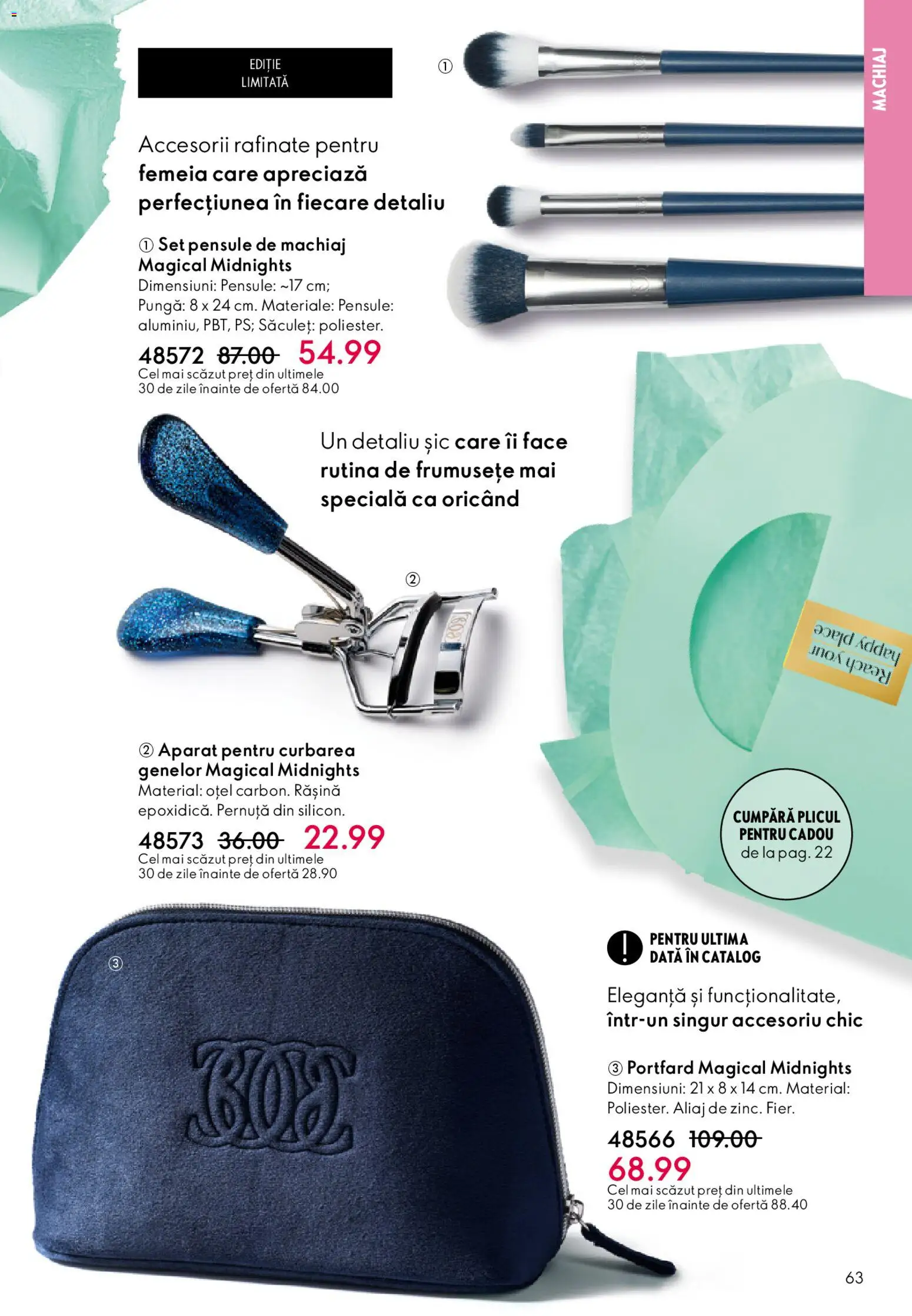 Catalog Oriflame 11 Februarie - 2 Martie 2026 | Pagina 63 | Produse: Pungă, Portfard, Machiaj