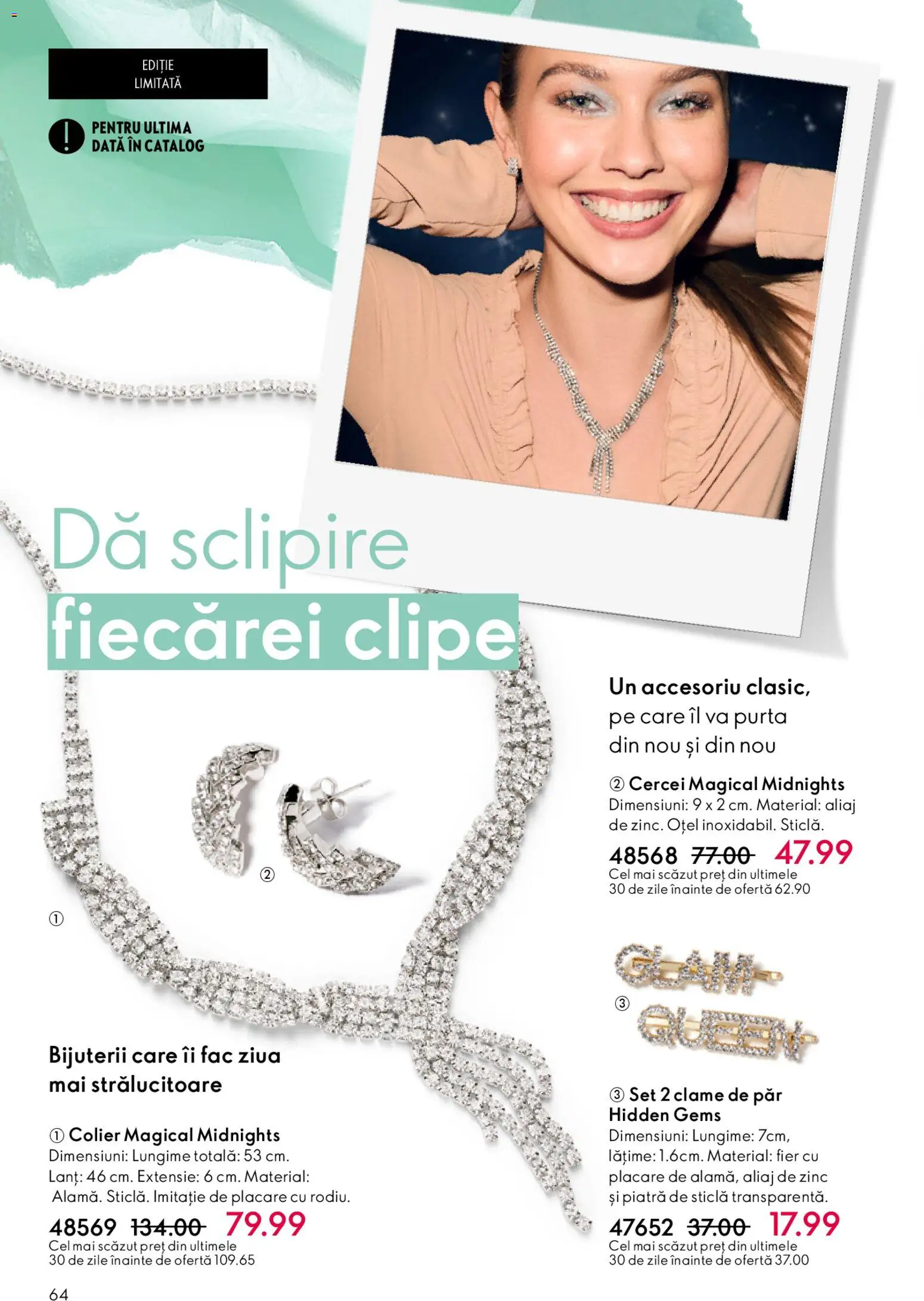 Catalog Oriflame 11 Februarie - 2 Martie 2026 | Pagina 64 | Produse: Cercei, Colier