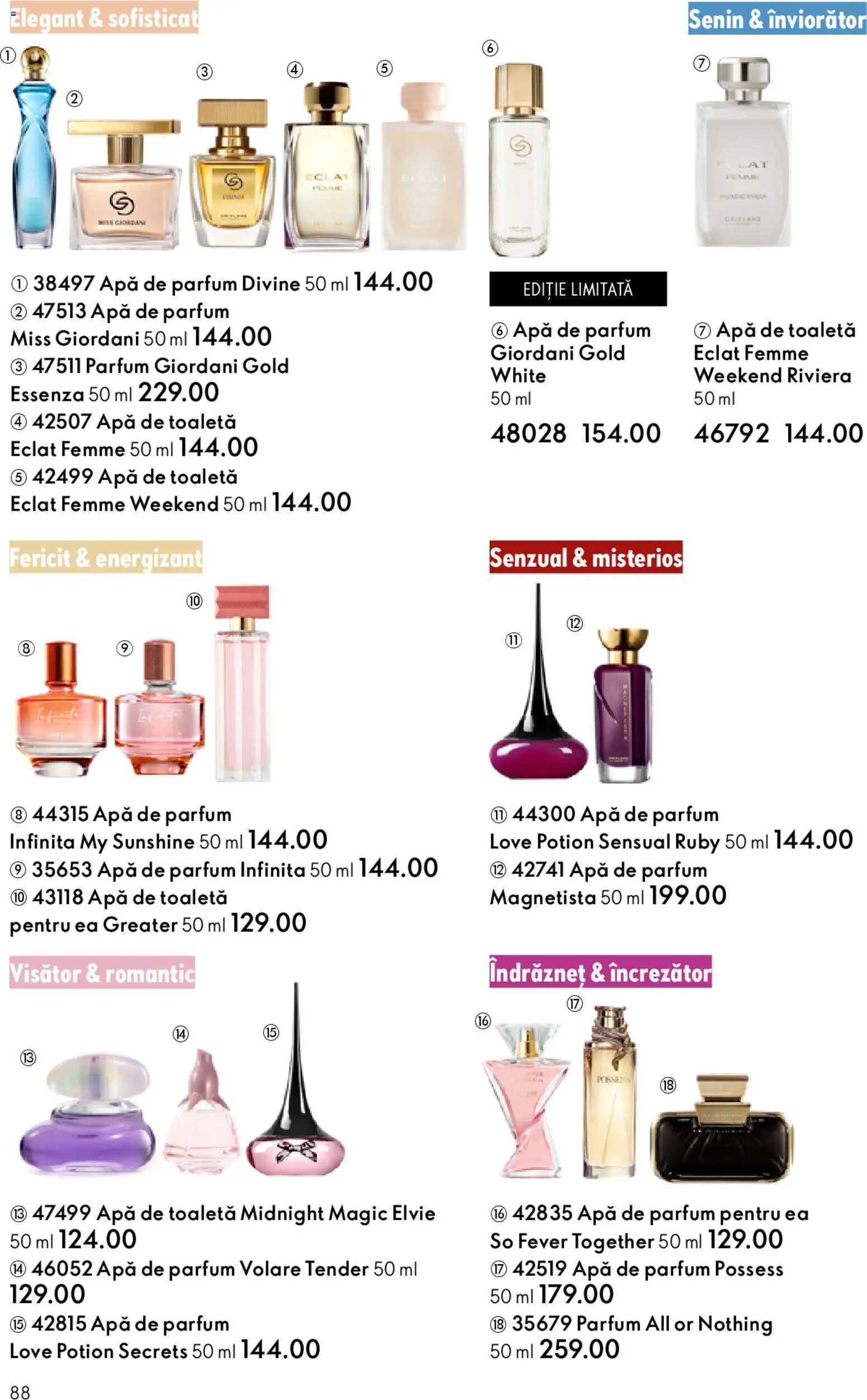 Catalog Oriflame 11 Februarie - 2 Martie 2026 | Pagina 88 | Produse: Toaletă, Parfum, Apă de toaletă, Apă