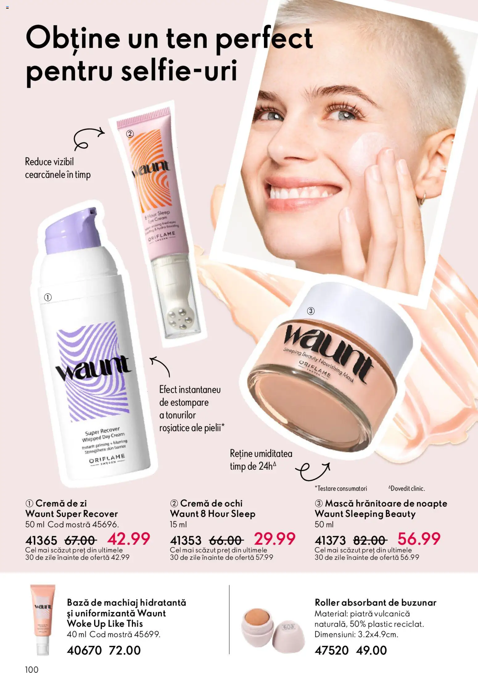 Catalog Oriflame 4 - 23 Martie 2026 | Pagina 100 | Produse: Bază de machiaj, Cremă de zi, Machiaj, Cremă