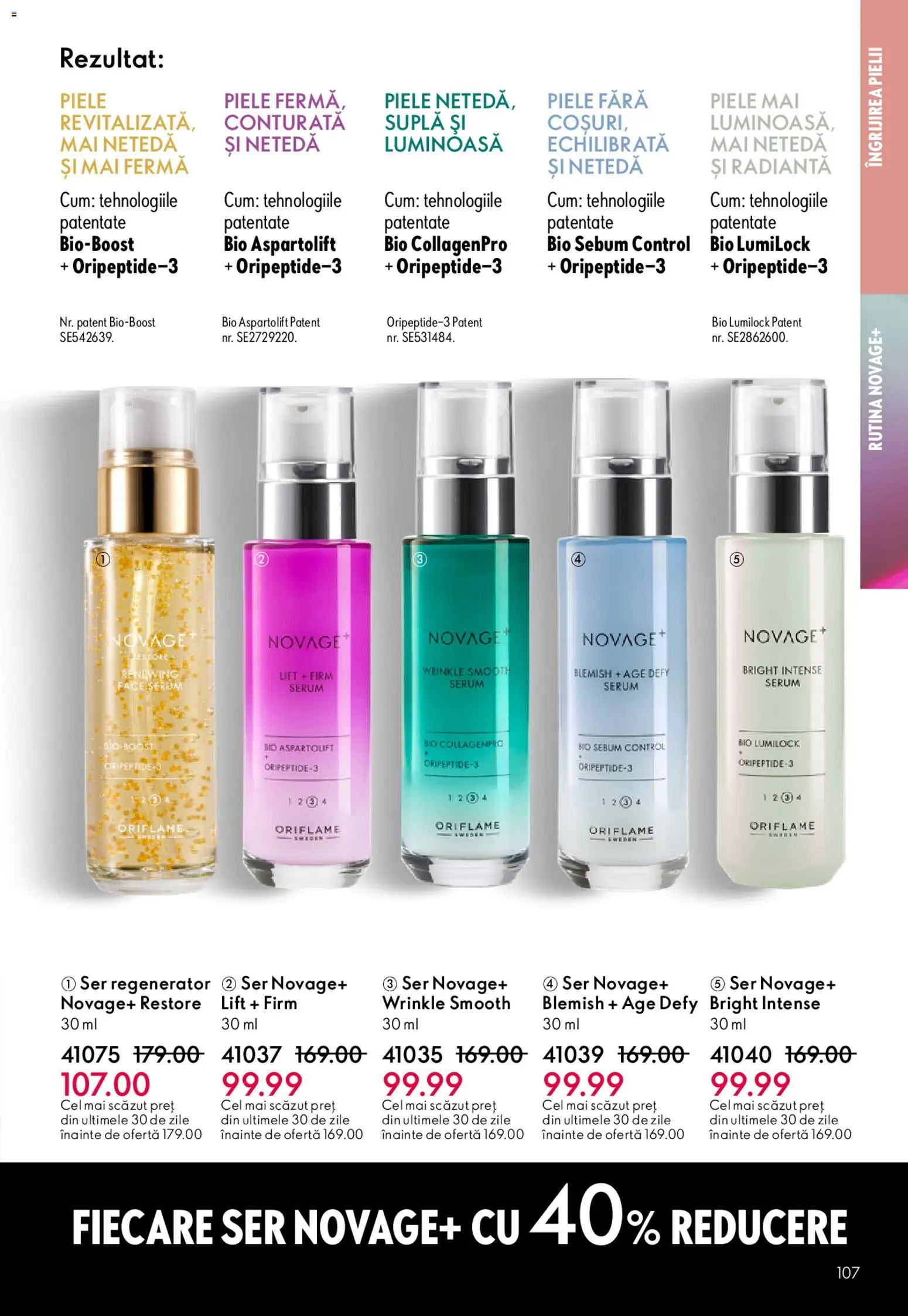 Catalog Oriflame 4 - 23 Martie 2026 | Pagina 107 | Produse: Şerit ödül, Serum
