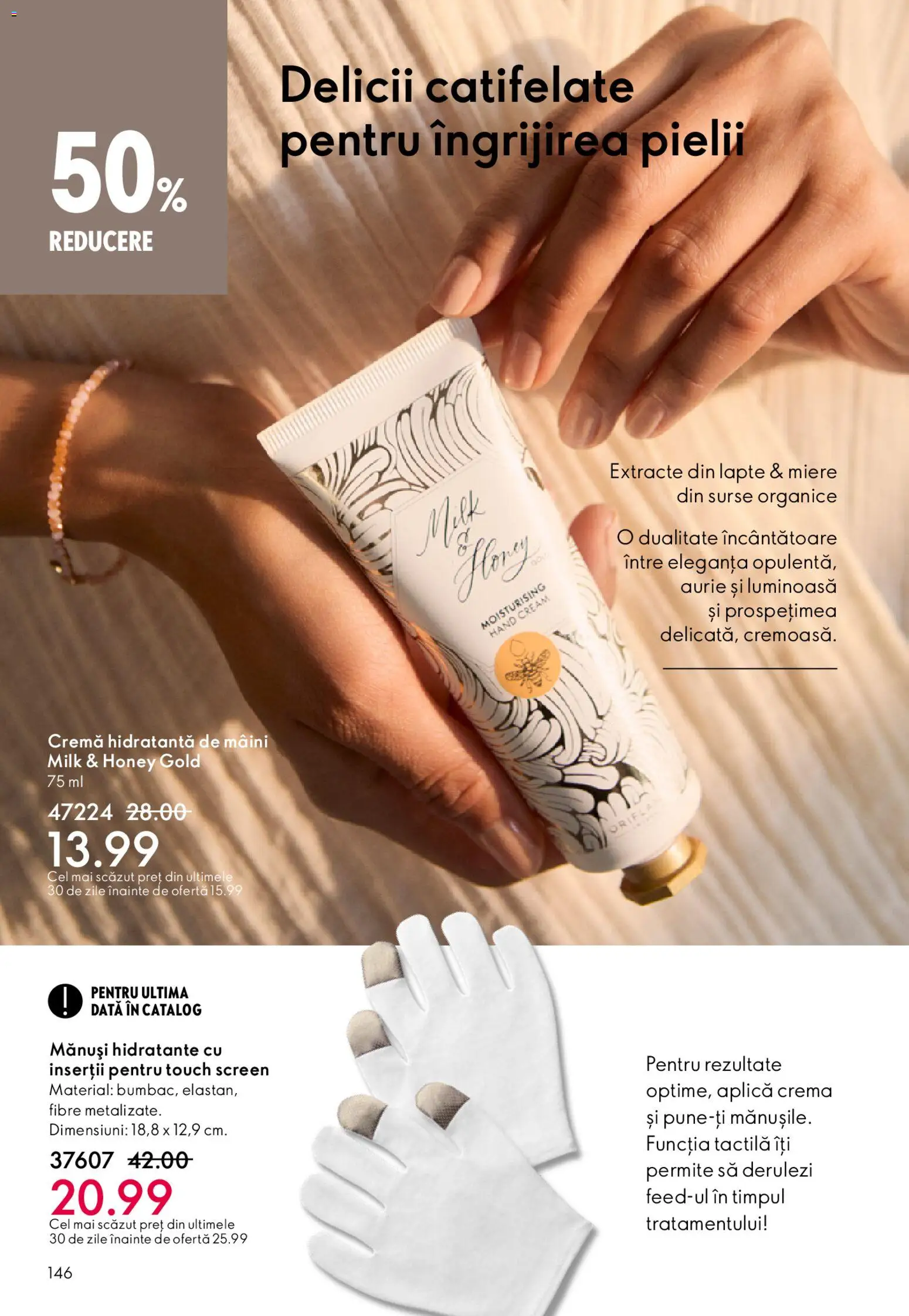 Catalog Oriflame 4 - 23 Martie 2026 | Pagina 146 | Produse: Mănuși, Arapsaçı, Lapte, Cremă