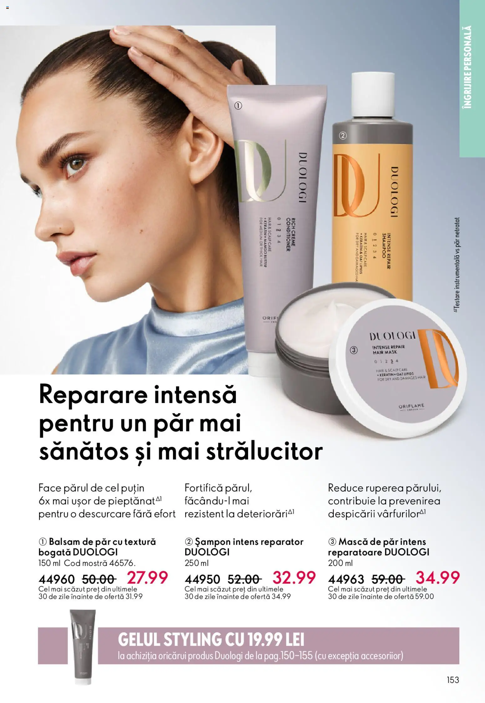 Catalog Oriflame 4 - 23 Martie 2026 | Pagina 153 | Produse: Șampon, Balsam, Mască de păr, Mango