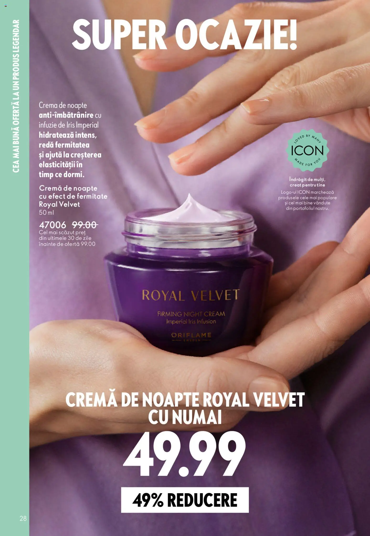Catalog Oriflame 4 - 23 Martie 2026 | Pagina 28 | Produse: Cremă de noapte, Cremă