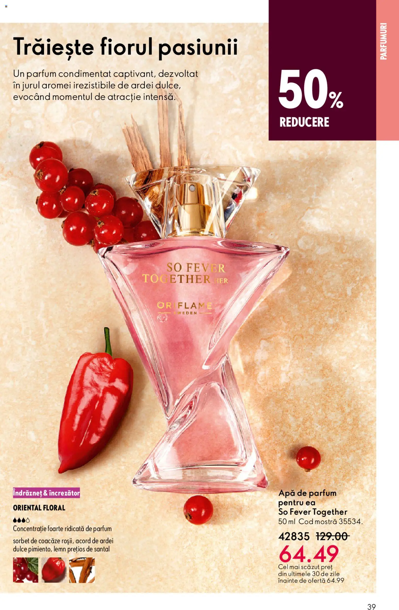 Catalog Oriflame 4 - 23 Martie 2026 | Pagina 39 | Produse: Apă de parfum, Parfum, Ardei, Apă
