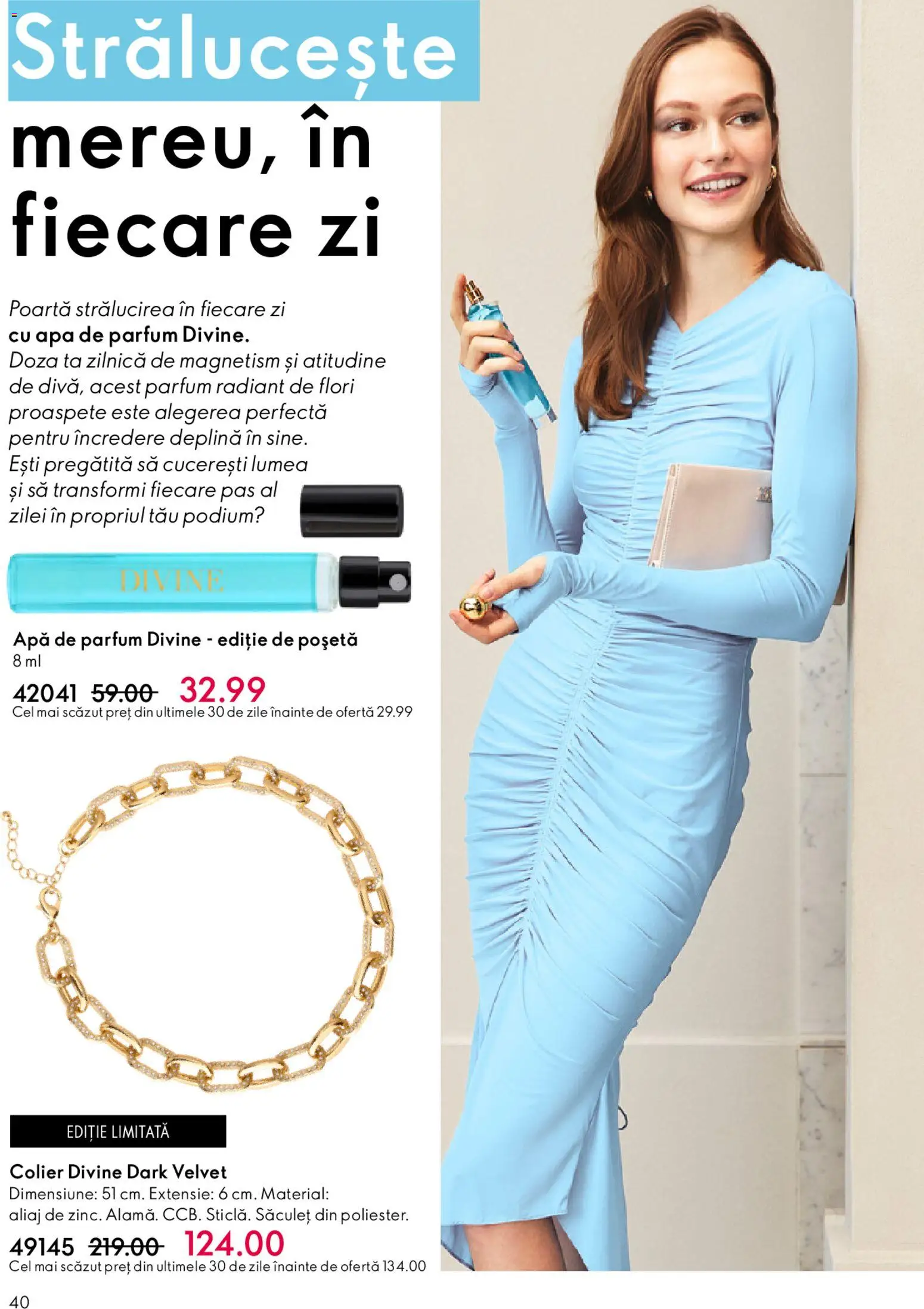 Catalog Oriflame 4 - 23 Martie 2026 | Pagina 40 | Produse: Apă de parfum, Colier, Parfum, Apă