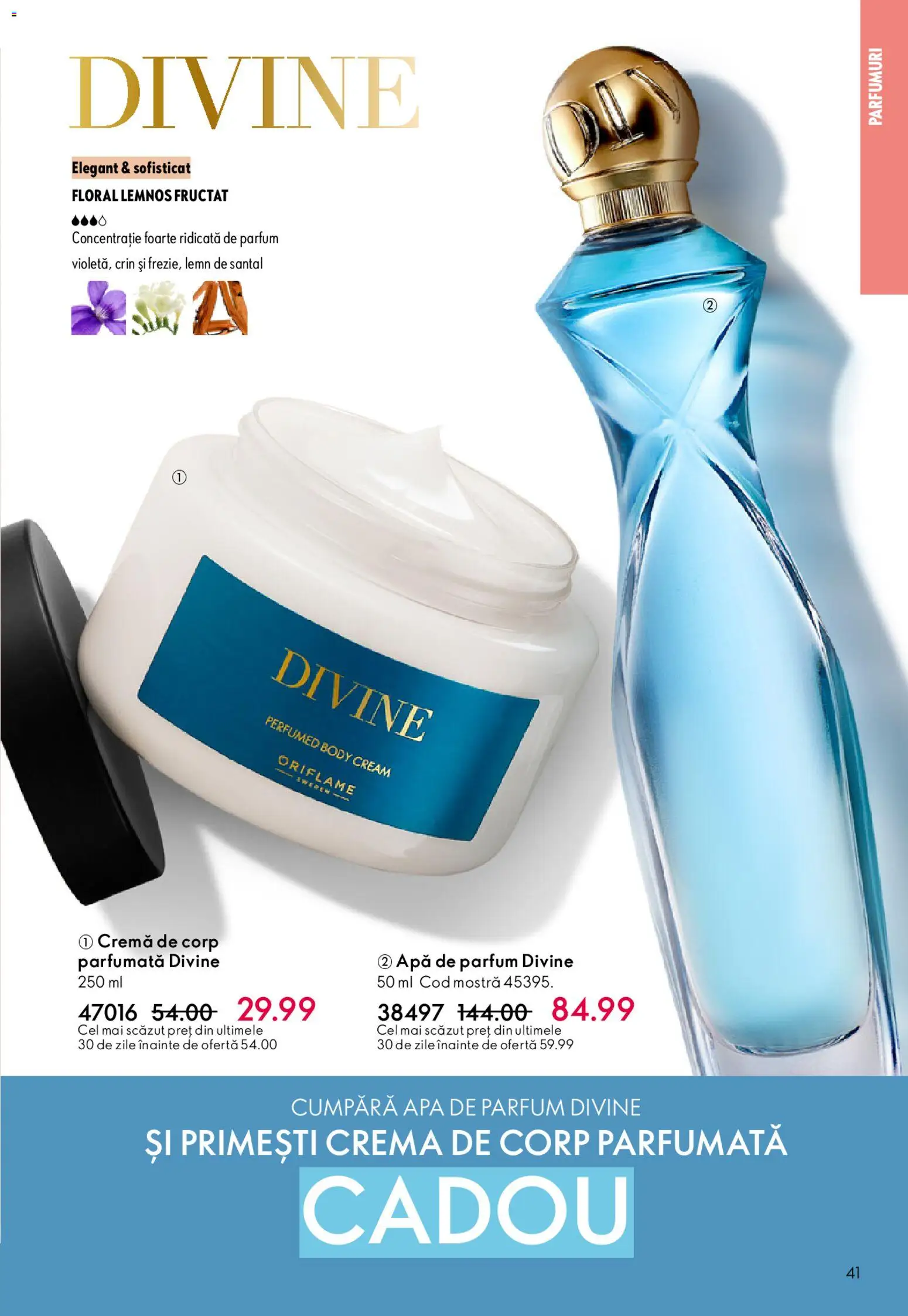 Catalog Oriflame 4 - 23 Martie 2026 | Pagina 41 | Produse: Apă de parfum, Body, Cremă, Apă