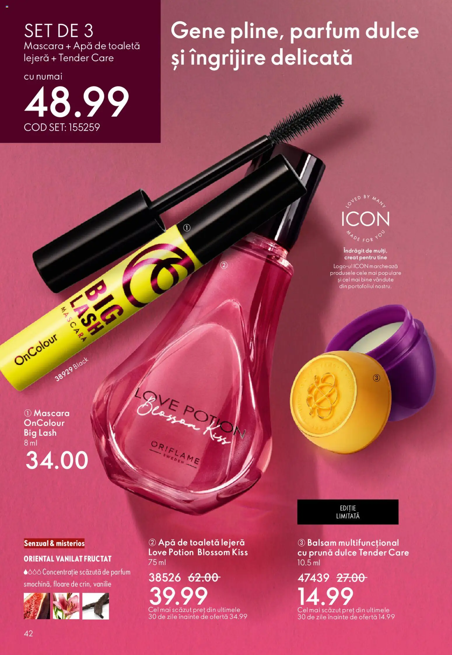 Catalog Oriflame 4 - 23 Martie 2026 | Pagina 42 | Produse: Parfum, Apă de toaletă, Balsam, Apă