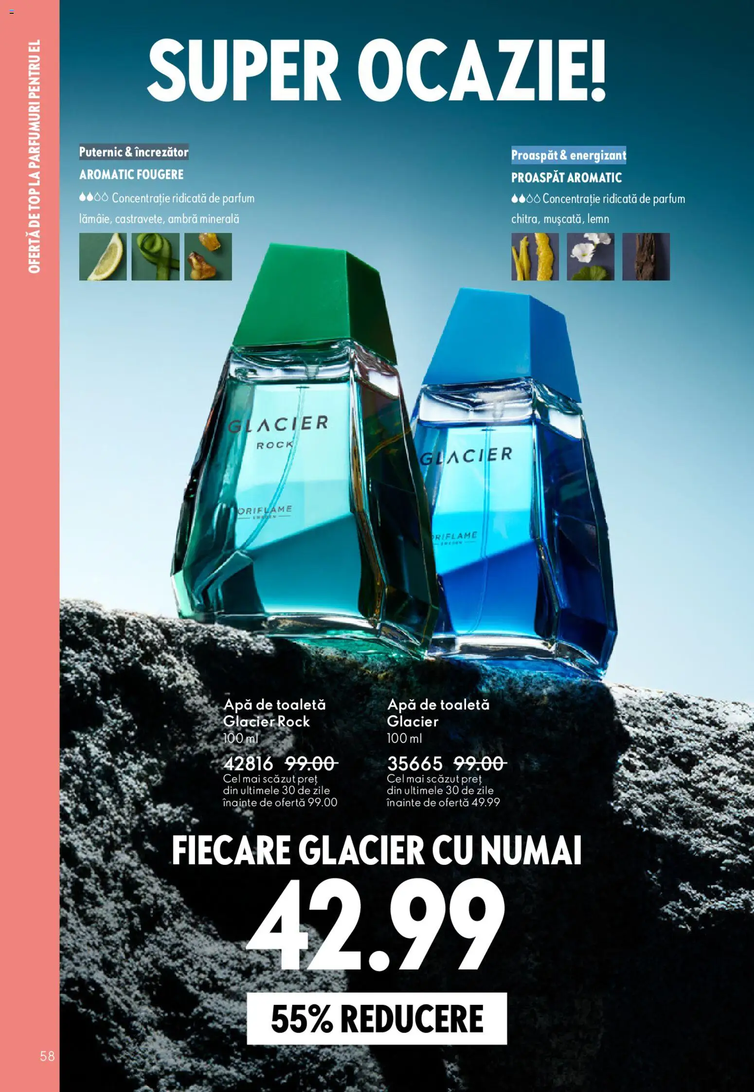 Catalog Oriflame 4 - 23 Martie 2026 | Pagina 58 | Produse: Toaletă, Parfum, Apă de toaletă, Apă