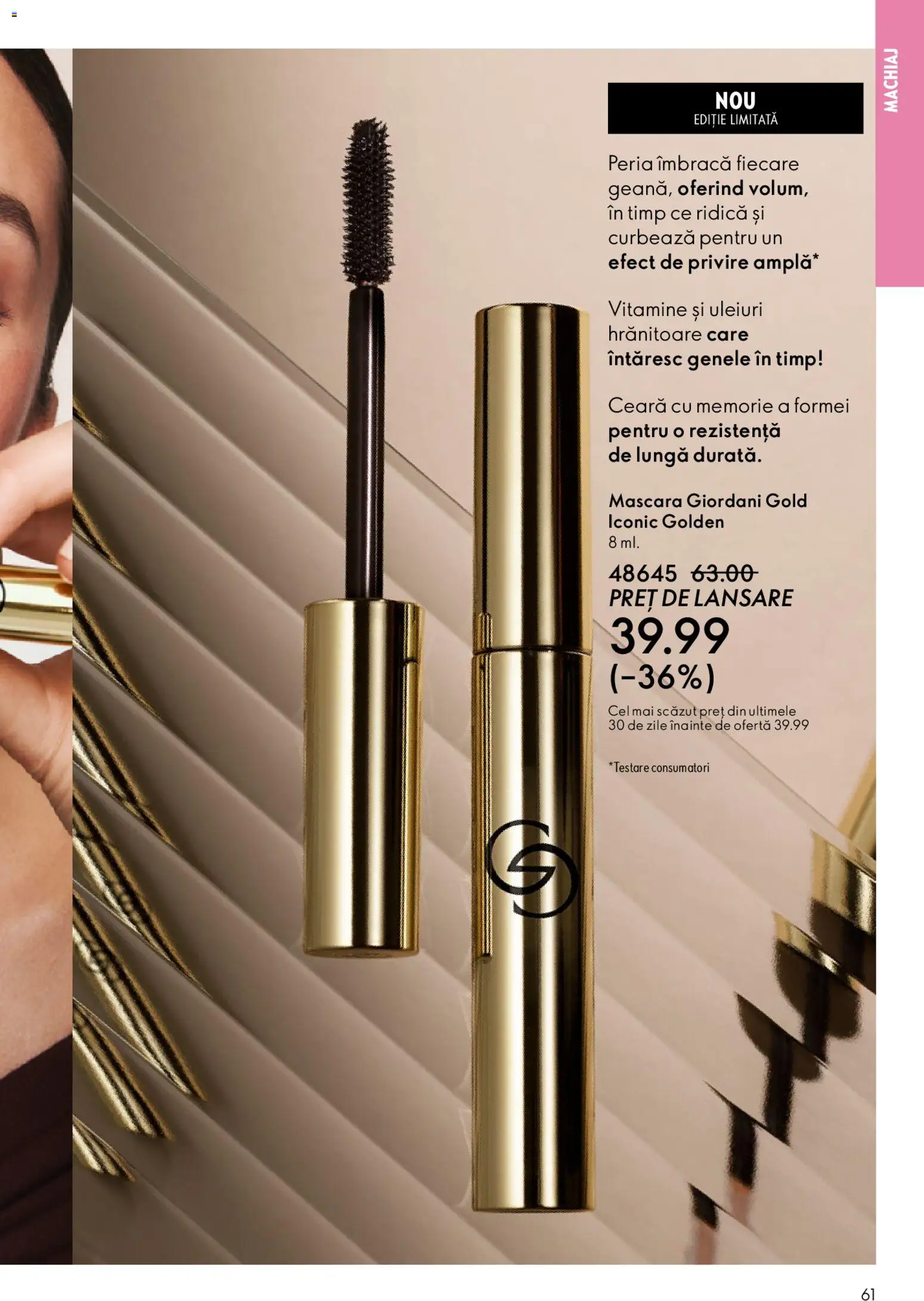 Catalog Oriflame 4 - 23 Martie 2026 | Pagina 61 | Produse: Memorie, Machiaj, Mascara