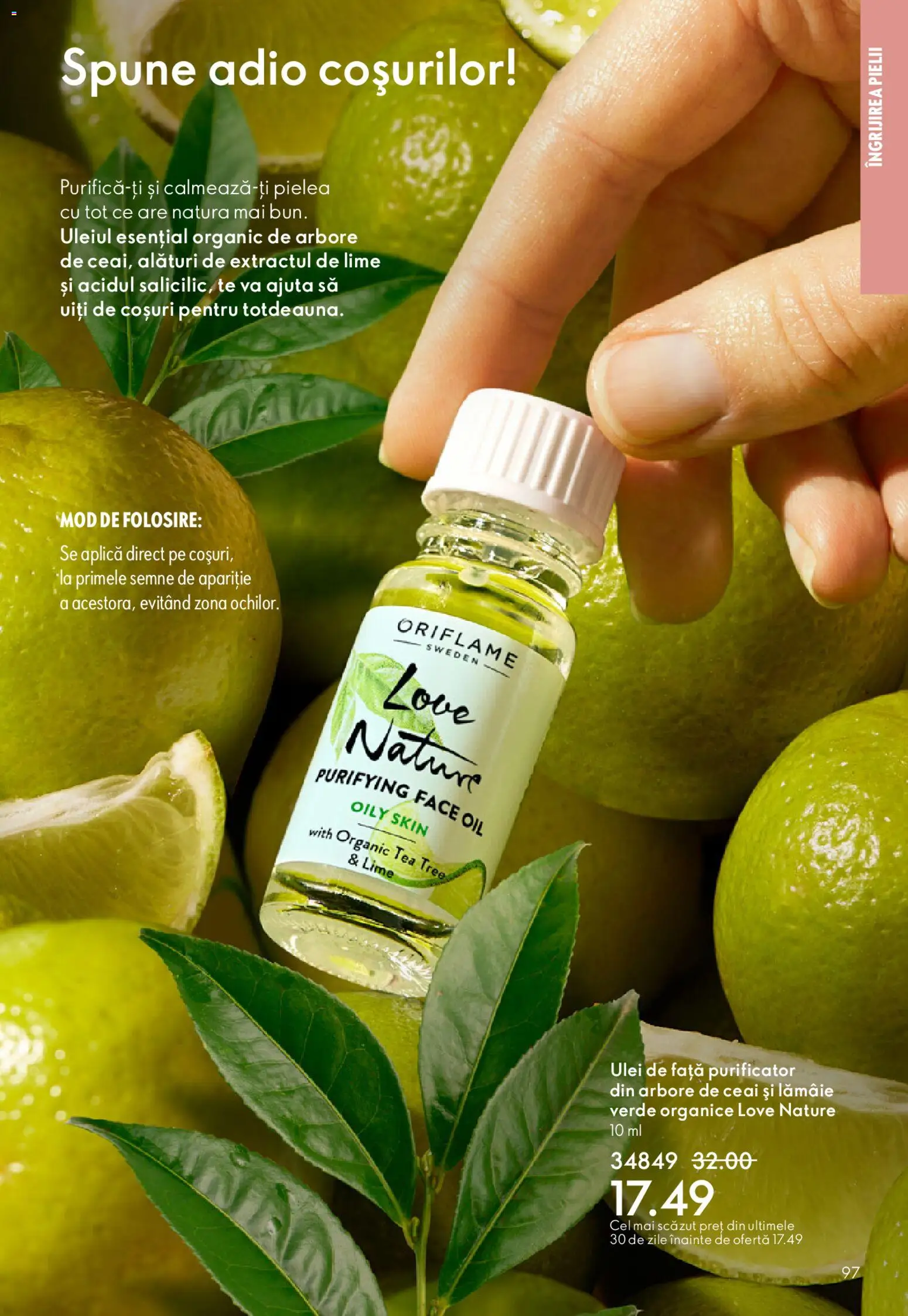 Catalog Oriflame 4 - 23 Martie 2026 | Pagina 97 | Produse: Lime, Ulei, Ceai, Lămâie