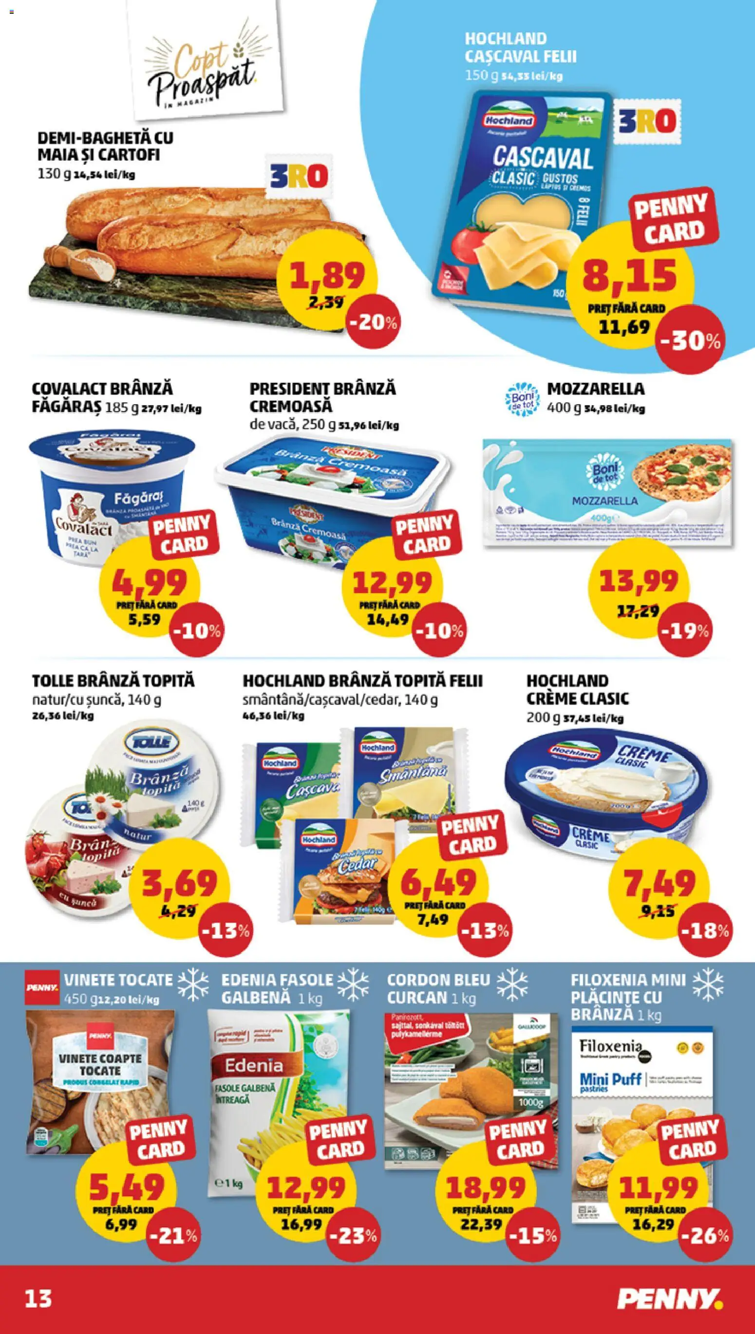 Catalog PENNY Market 18 - 23 Februarie 2026 | Pagina 13 | Produse: Cașcaval, Mozzarella, Brânză, Cartofi