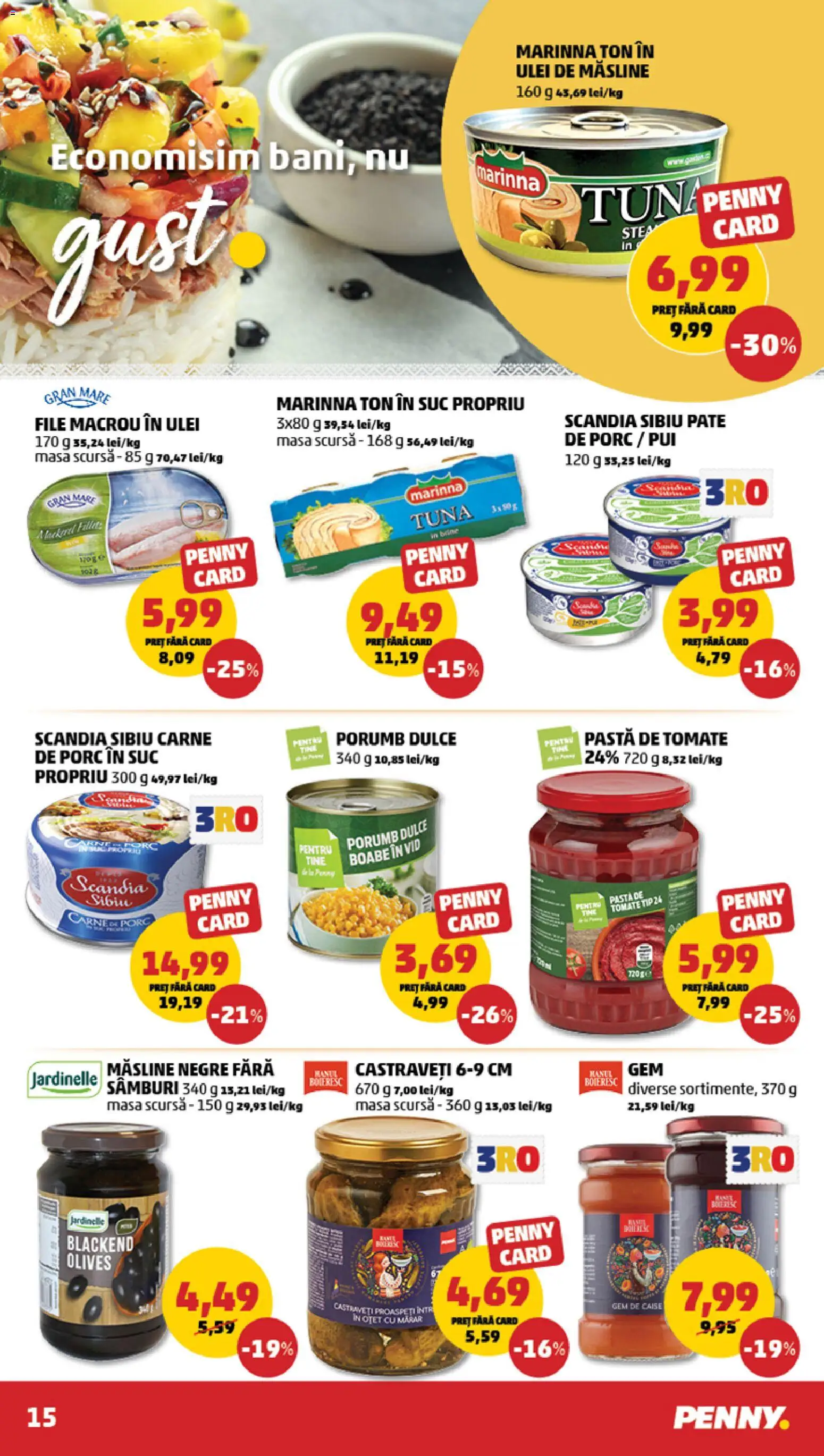 Catalog PENNY Market 18 - 23 Februarie 2026 | Pagina 15 | Produse: Masă, Măsline, Ulei, Castraveți