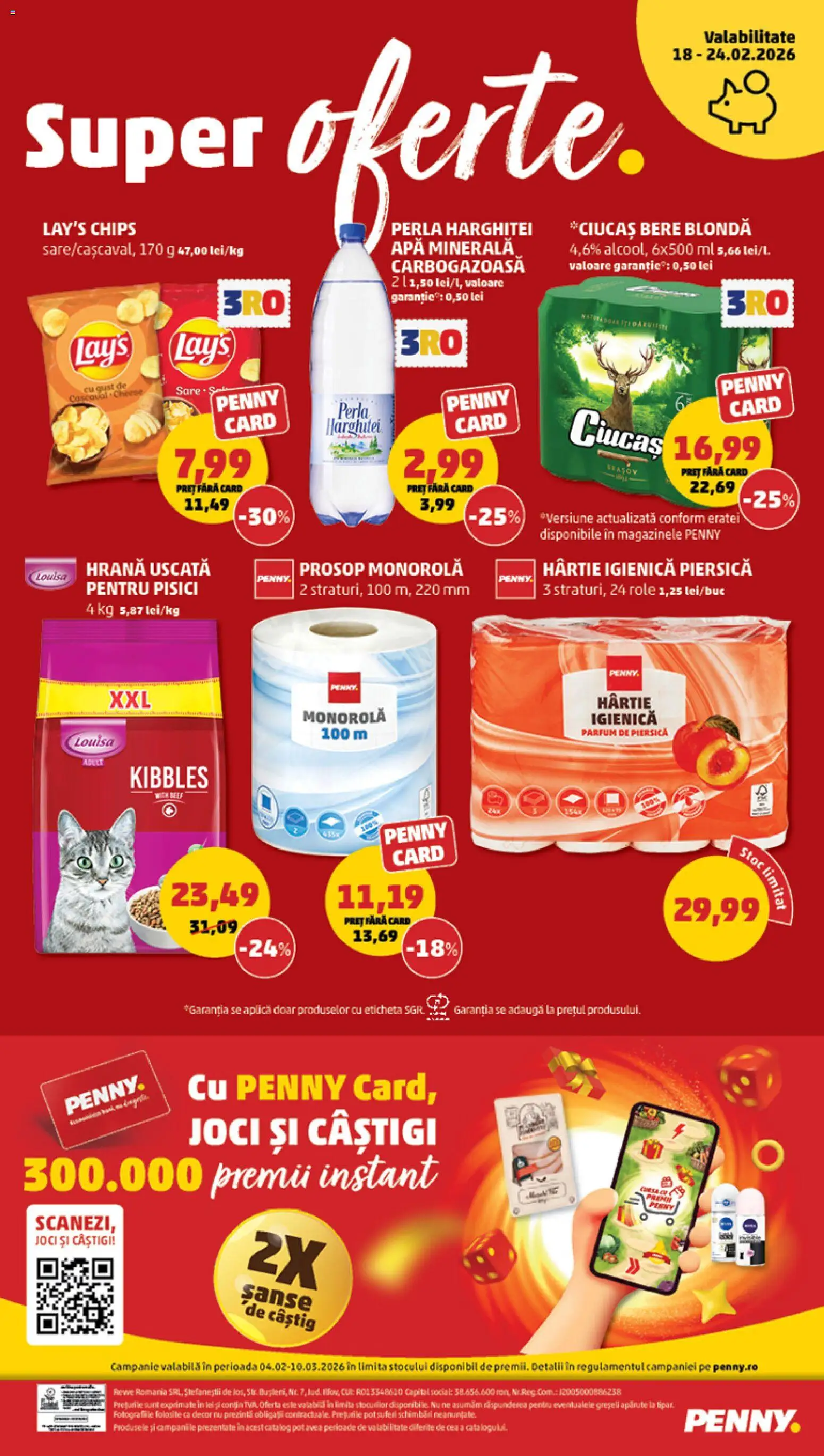 Catalog PENNY Market 18 - 23 Februarie 2026 | Pagina 24 | Produse: Piersică, Role, Cașcaval, Bere