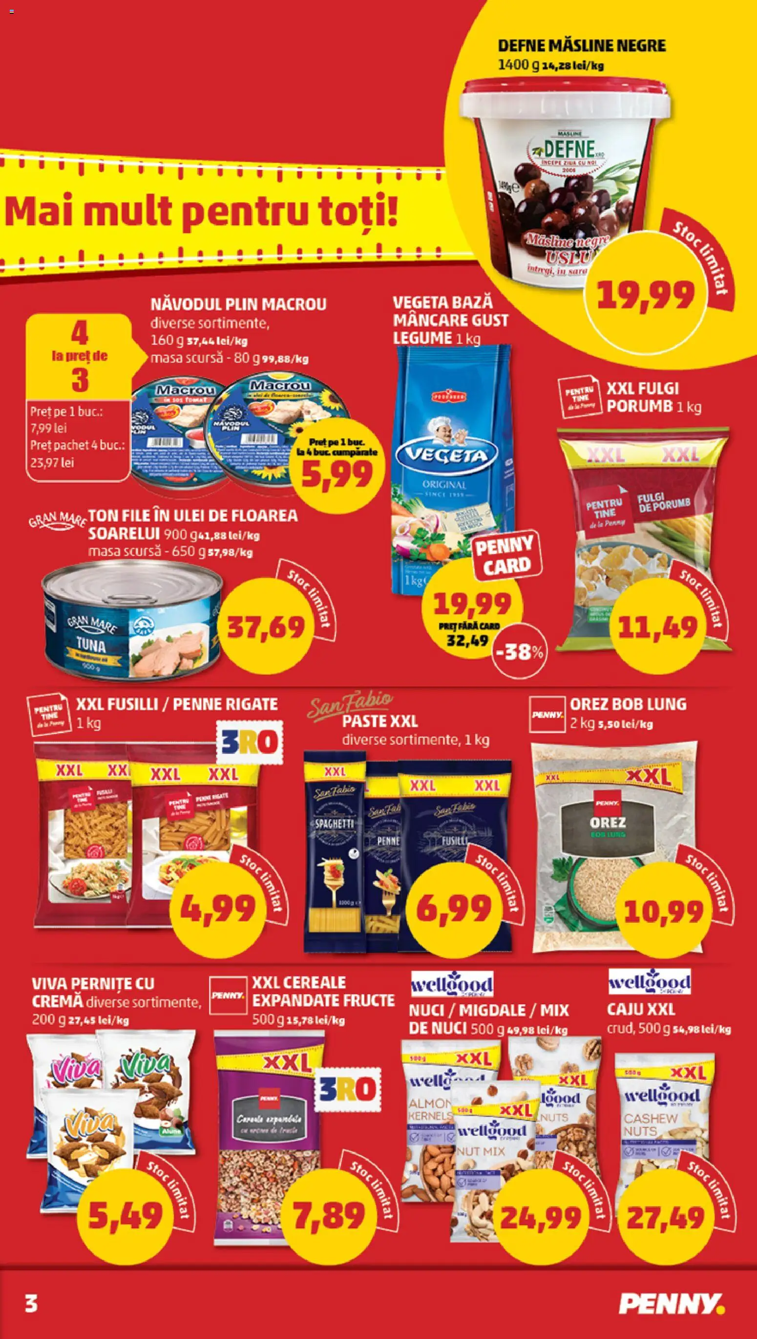 Catalog PENNY Market 18 - 23 Februarie 2026 | Pagina 3 | Produse: Cremă, Cereale, Nuci, Legume