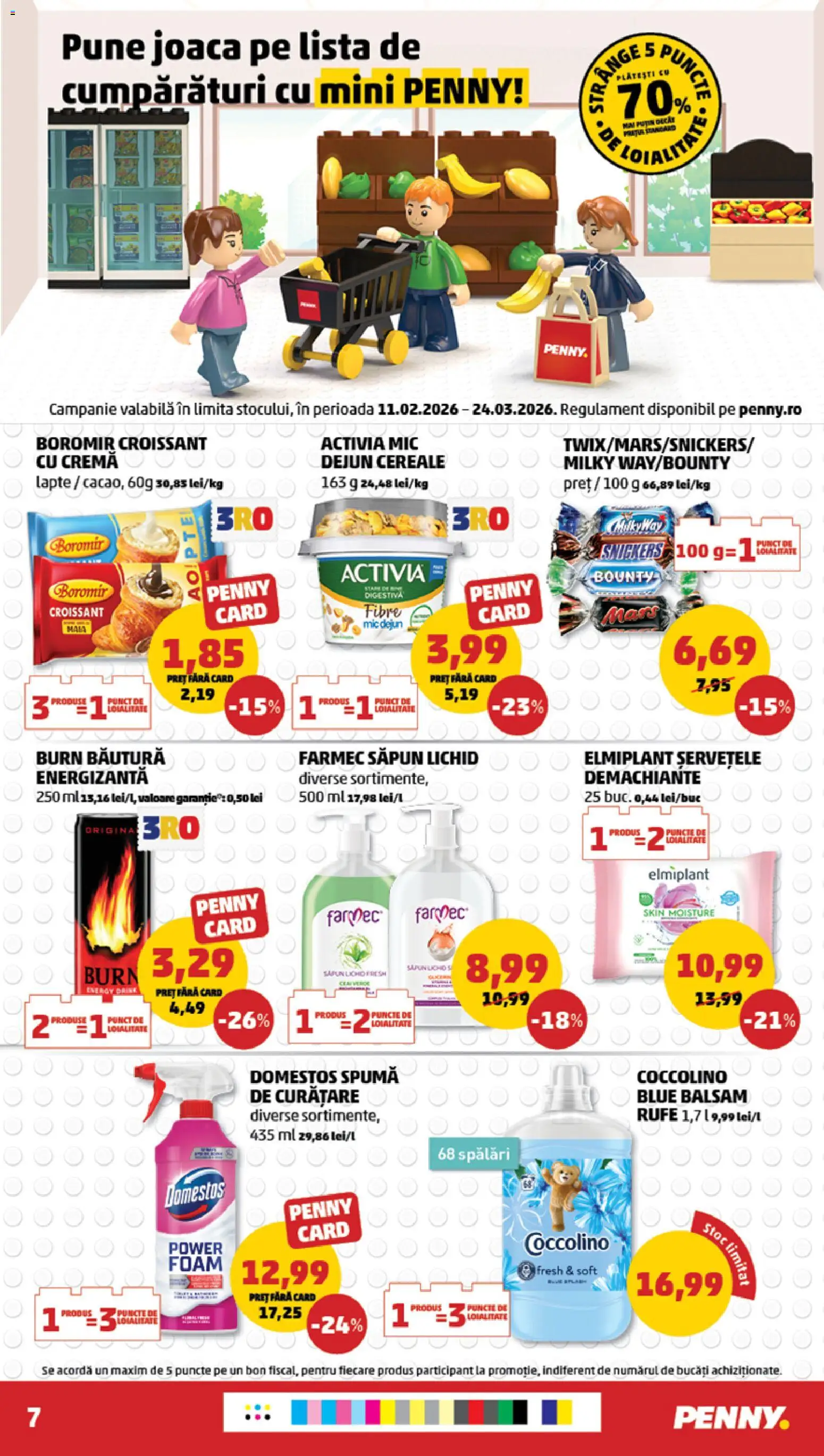 Catalog PENNY Market 18 - 23 Februarie 2026 | Pagina 7 | Produse: Lapte, Cremă, Băutură energizantă, Șervețele demachiante