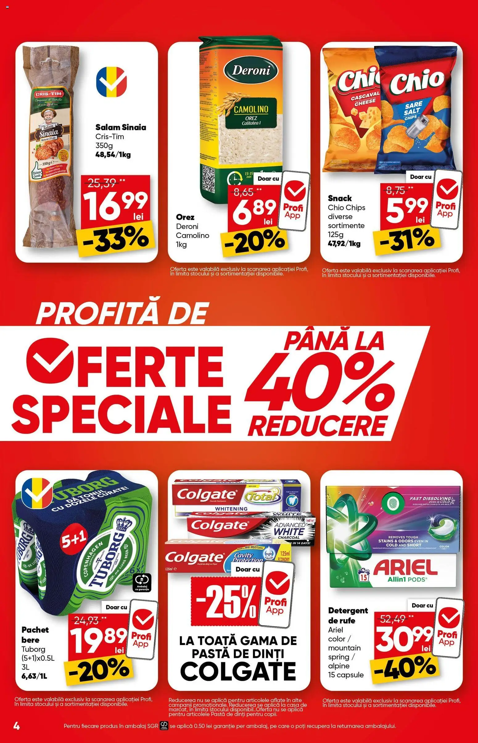 Catalog Profi 18 Februarie - 2 Martie 2026 | Pagina 4 | Produse: Salam, Pastă de dinți, Detergent, Apă