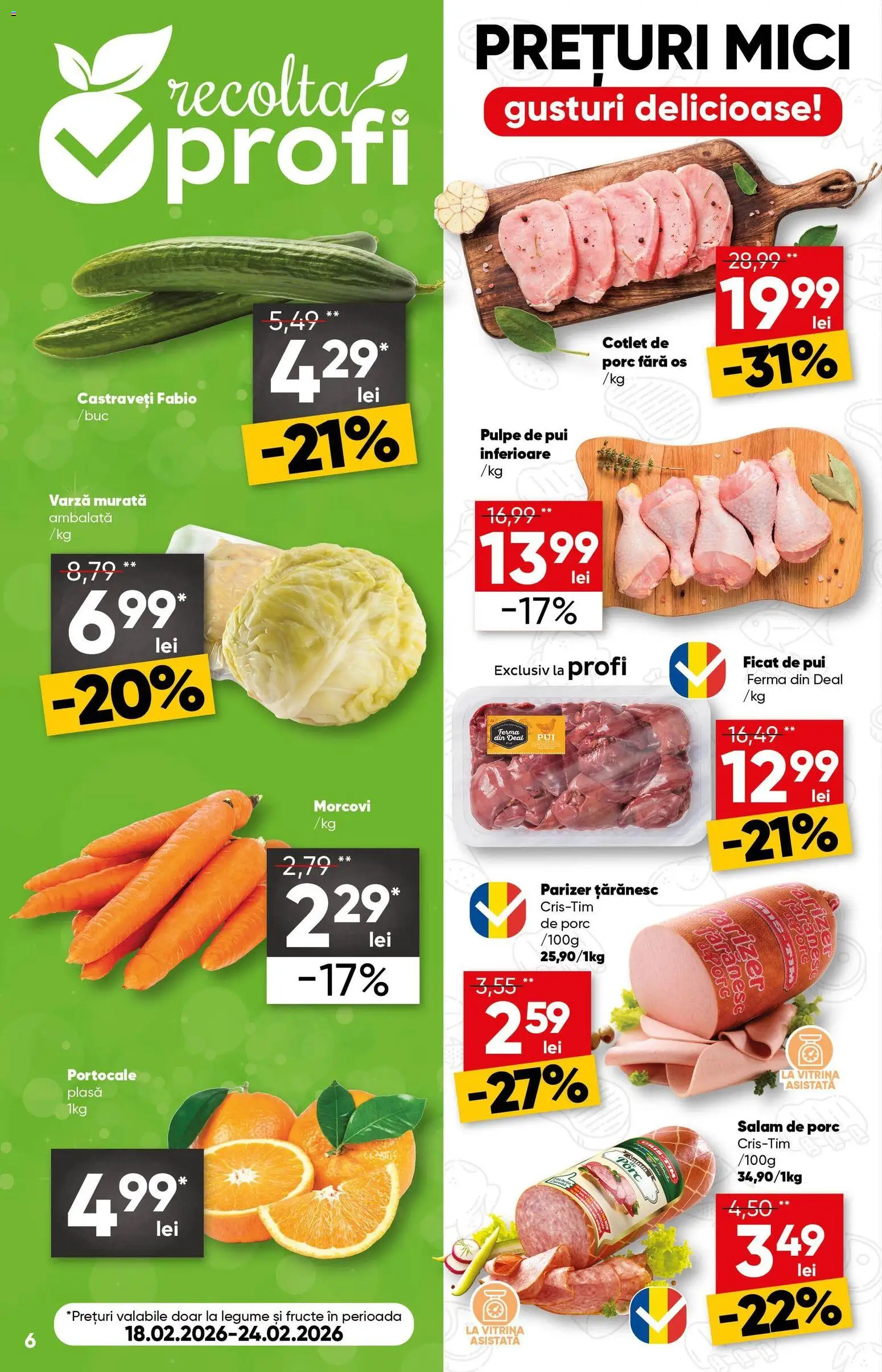 Catalog Profi 18 Februarie - 2 Martie 2026 | Pagina 6 | Produse: Lait de coco, Vitrină, Morcovi, Legume