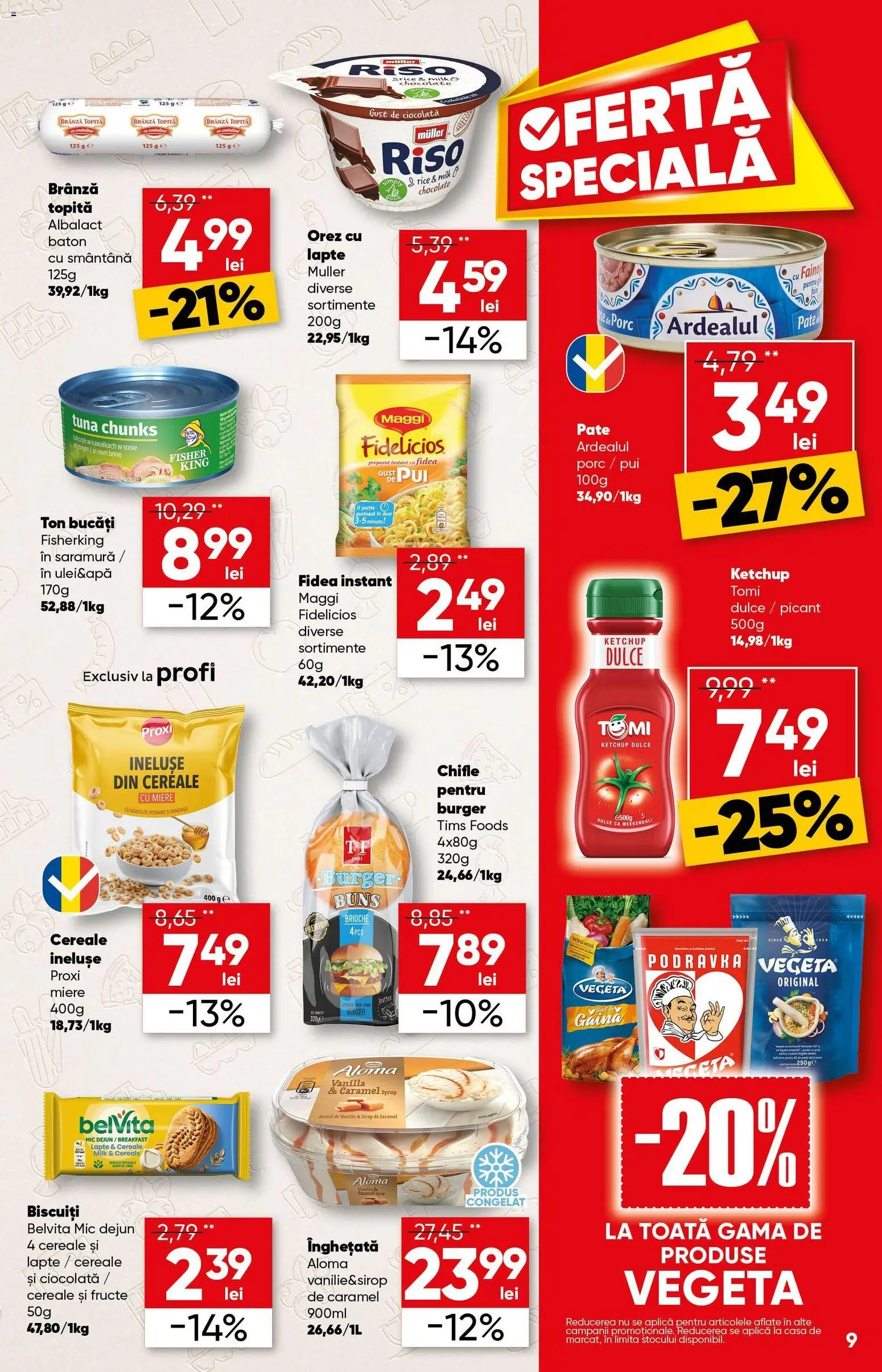 Catalog Profi 18 Februarie - 2 Martie 2026 | Pagina 9 | Produse: Brânză, Cereale, Înghețată, Fructe