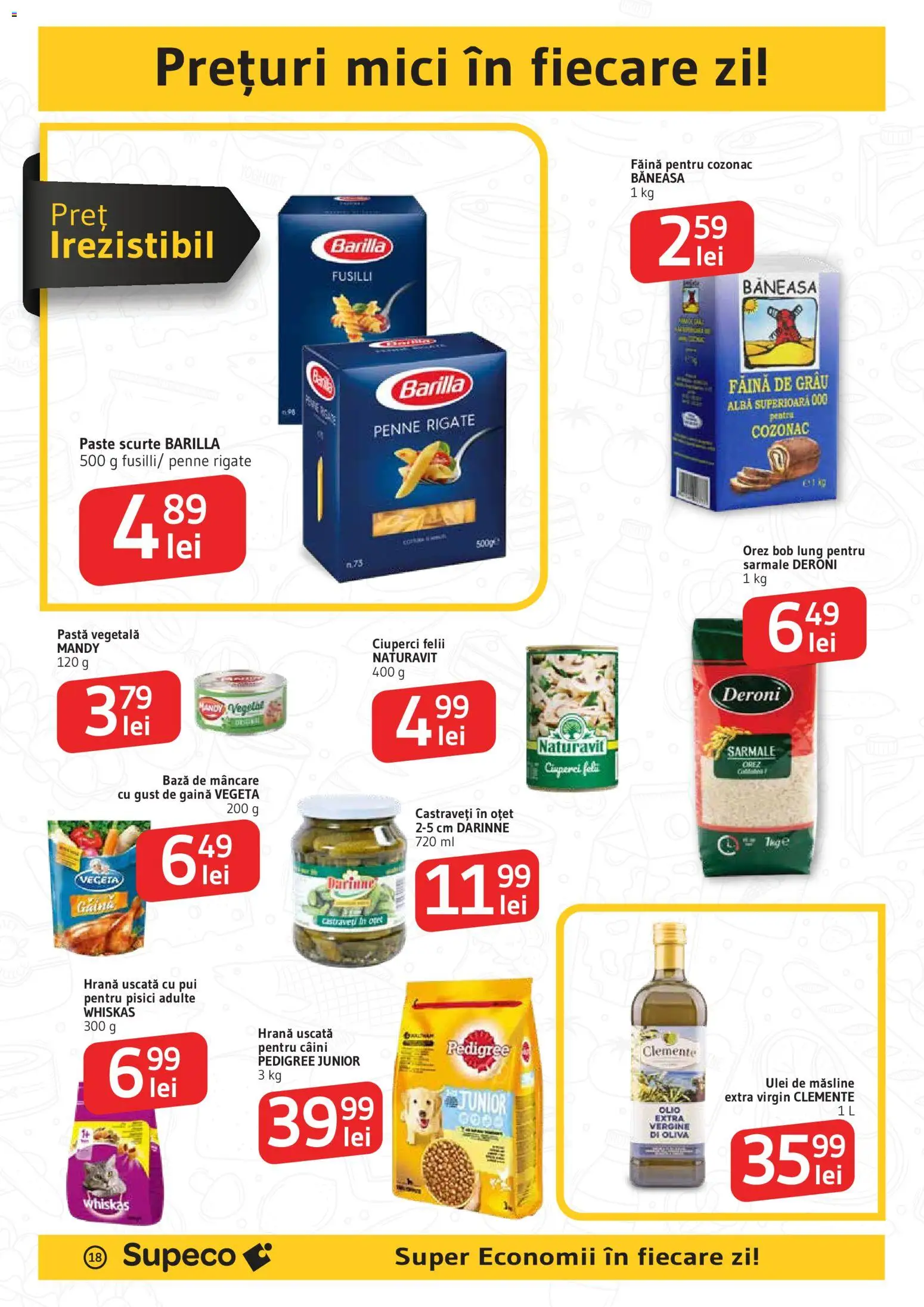 Catalog Supeco 19 Februarie - 10 Martie 2026 | Pagina 18 | Produse: Mici, Ulei, Oțet, Castraveți