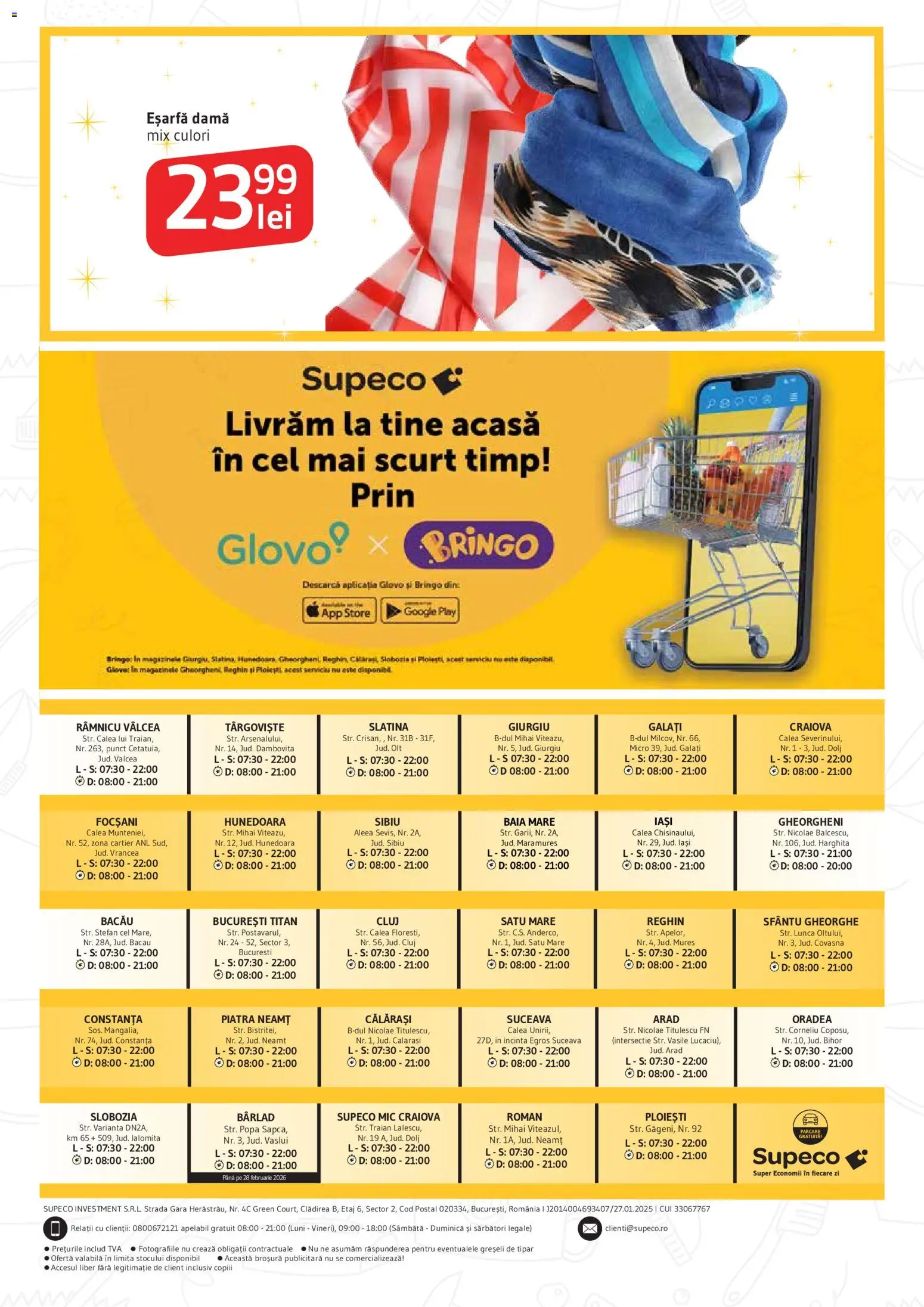 Catalog Supeco 19 Februarie - 10 Martie 2026 | Pagina 26 | Produse: Eșarfă